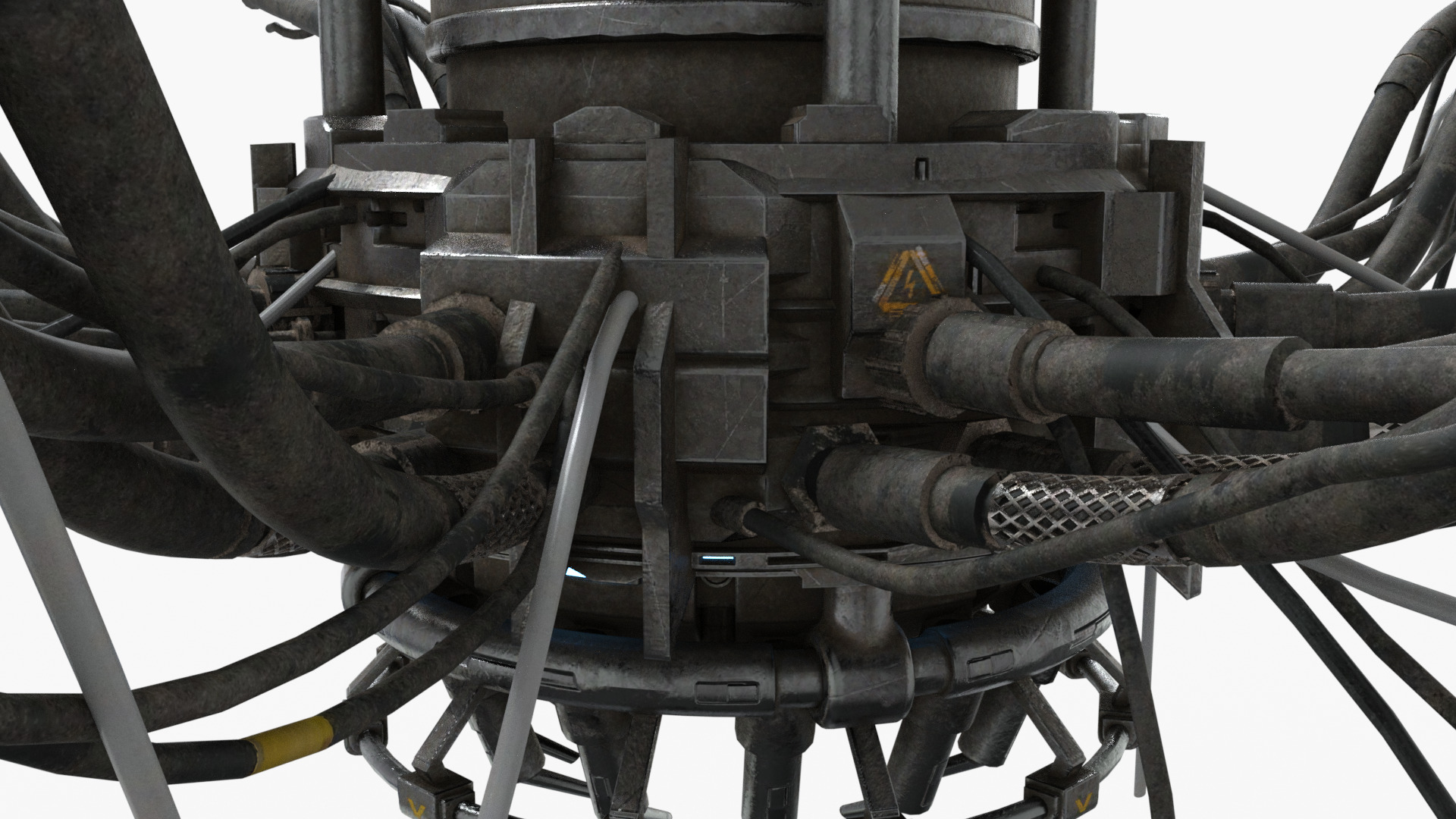 Nuclear Reactor Low-poly 3D model_7