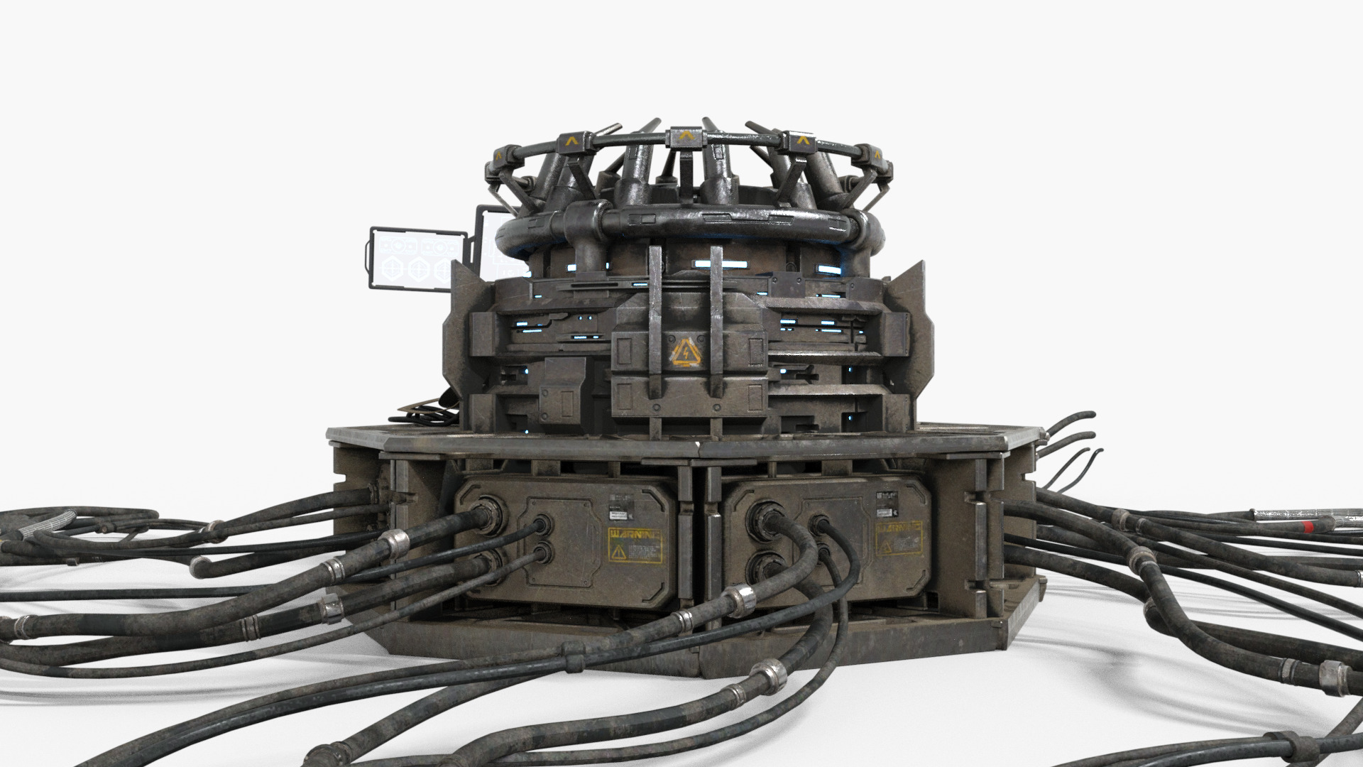 Nuclear Reactor Low-poly 3D model_3