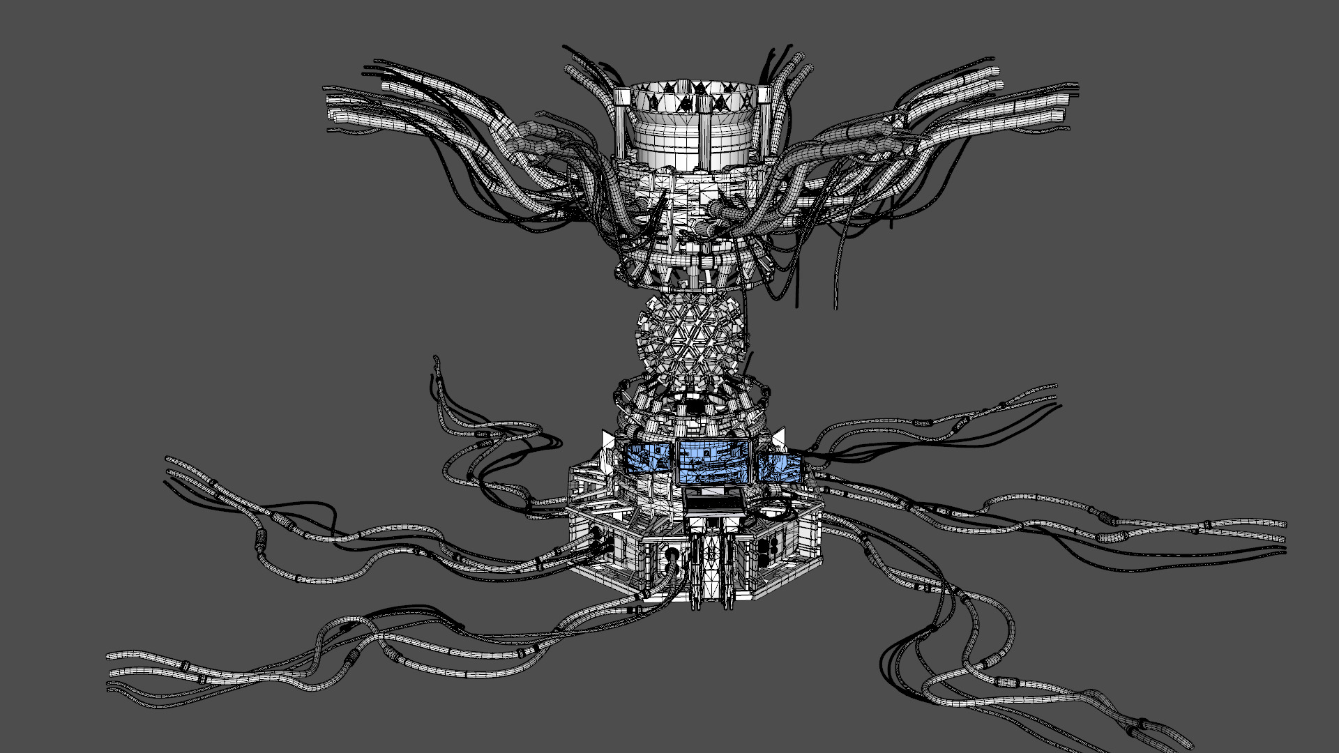 Nuclear Reactor Low-poly 3D model_10