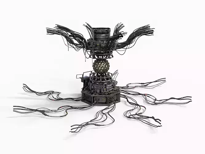 Nuclear Reactor Low-poly 3D model
