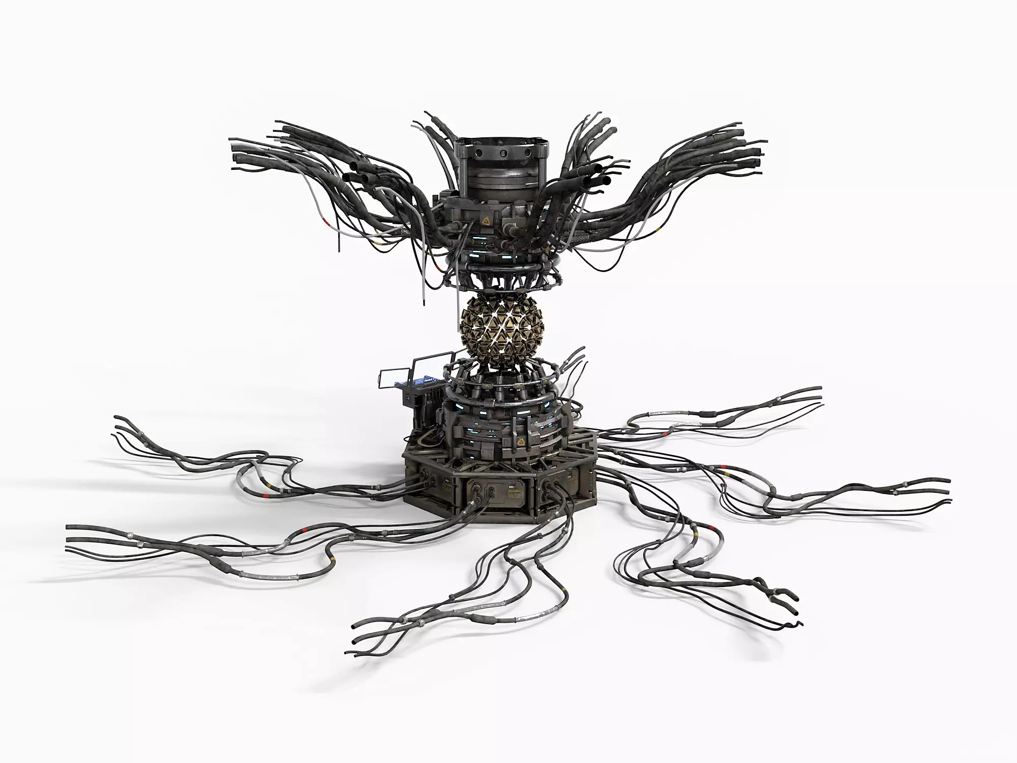 Nuclear Reactor Low-poly 3D model_0