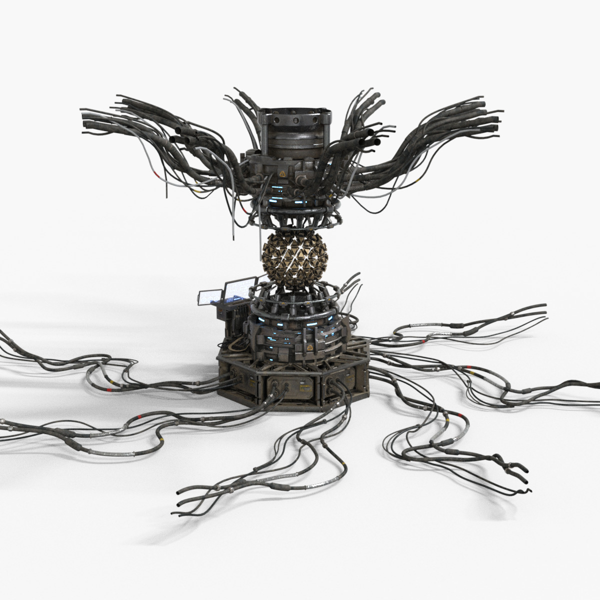 Nuclear Reactor Low-poly 3D model_6