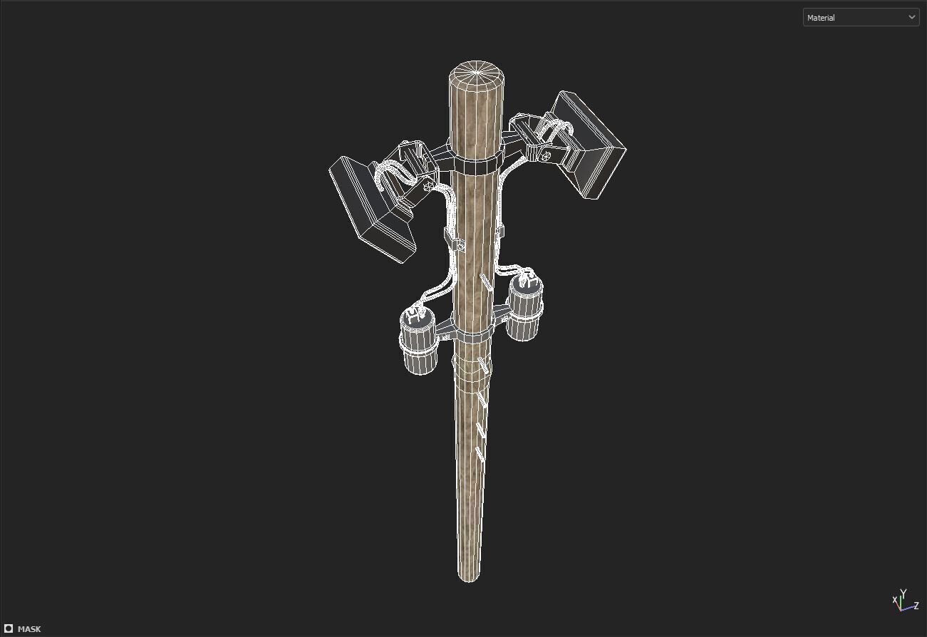 street light lamp 3D model_6