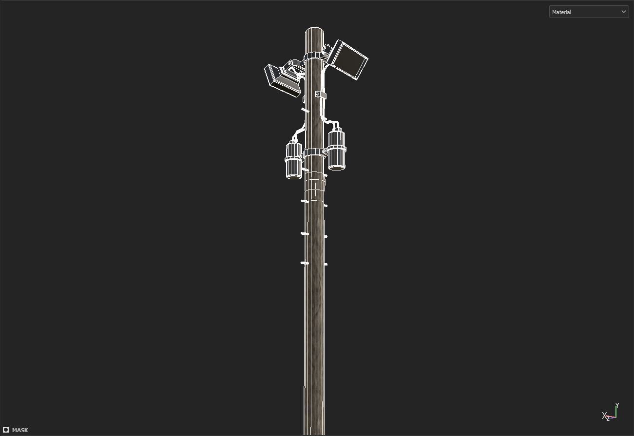 street light lamp 3D model_8