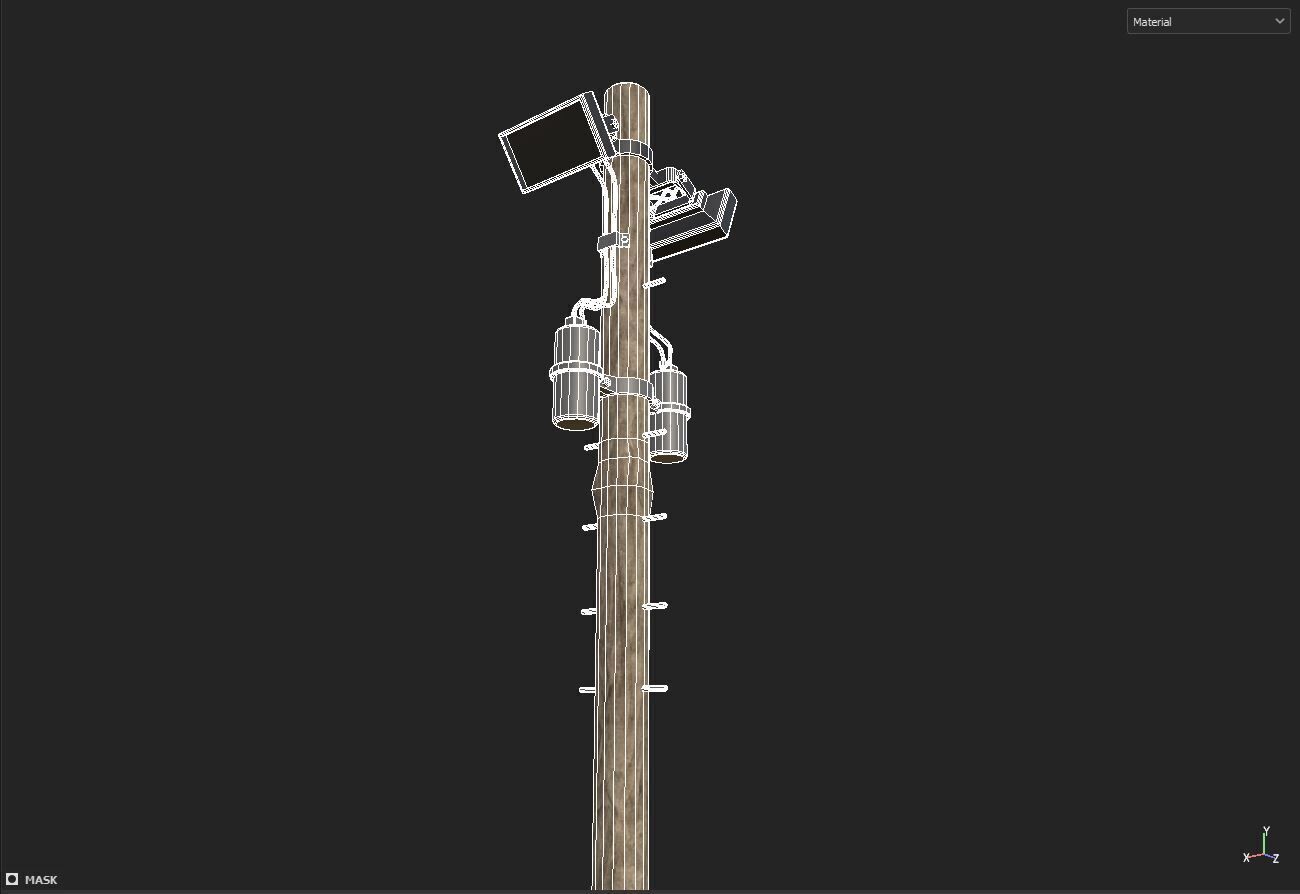 street light lamp 3D model_7