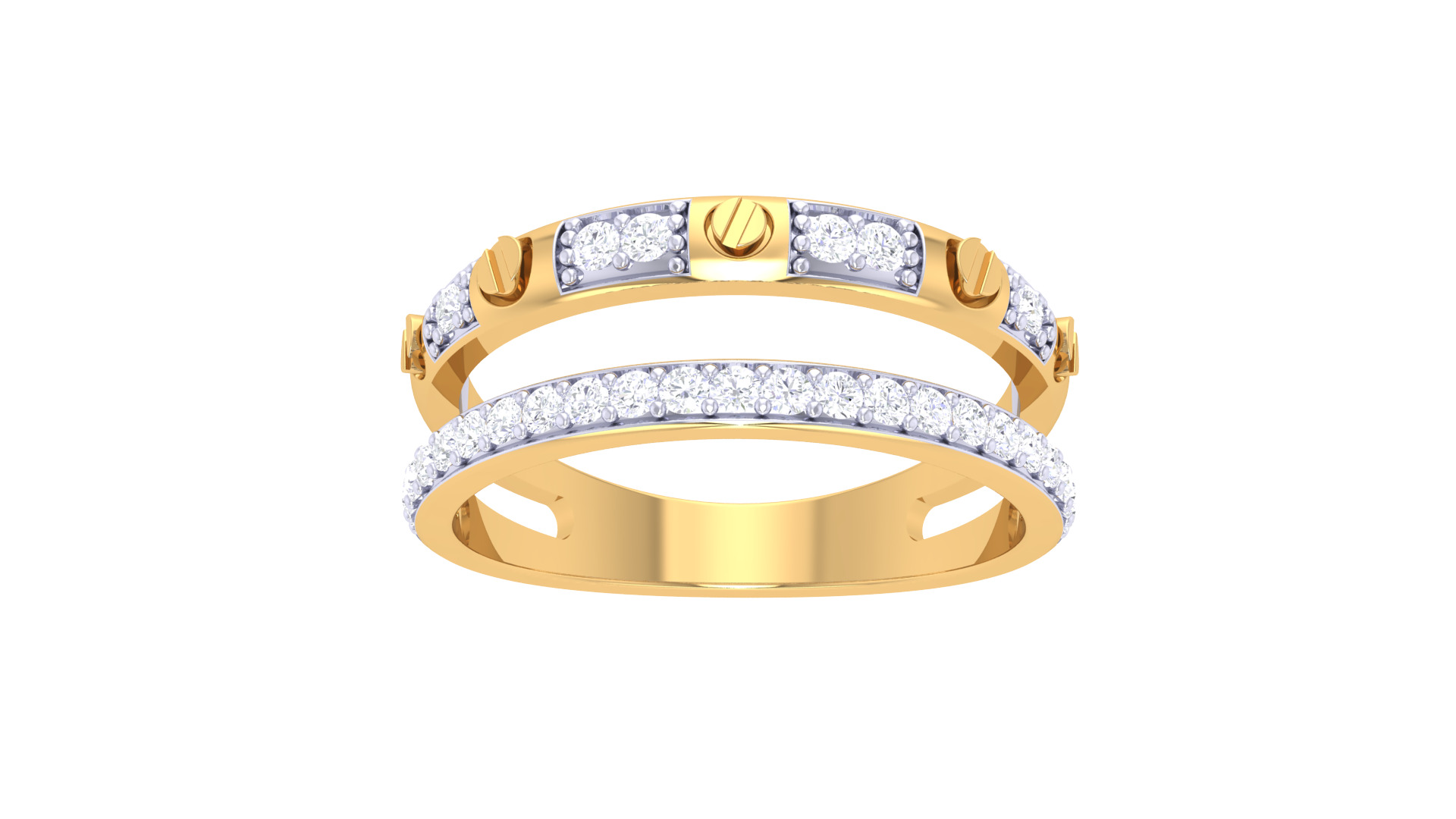 Women Ring MTL 3dm STL OBJ FBX Details 3D print model_3
