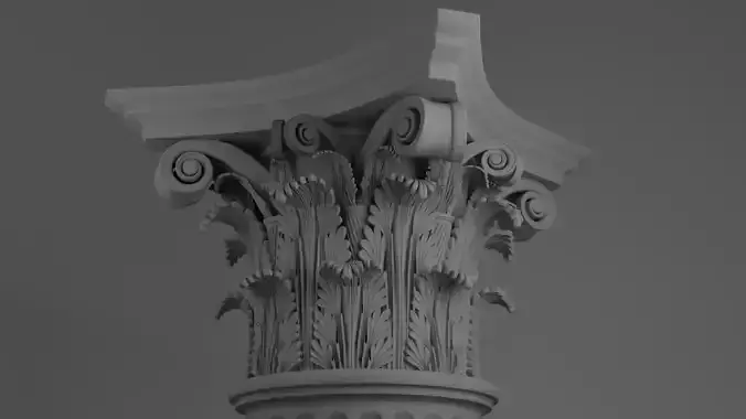 The corinthian capital - High Poly