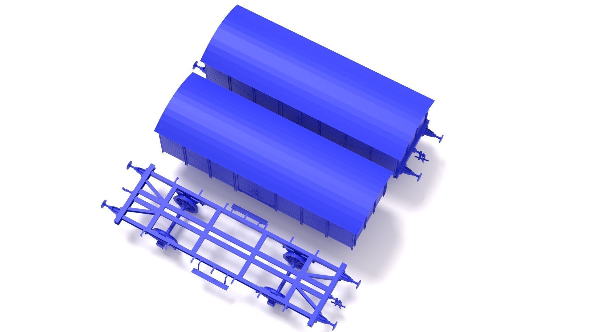 Type GR20 railway wagon - close 3D print model_1