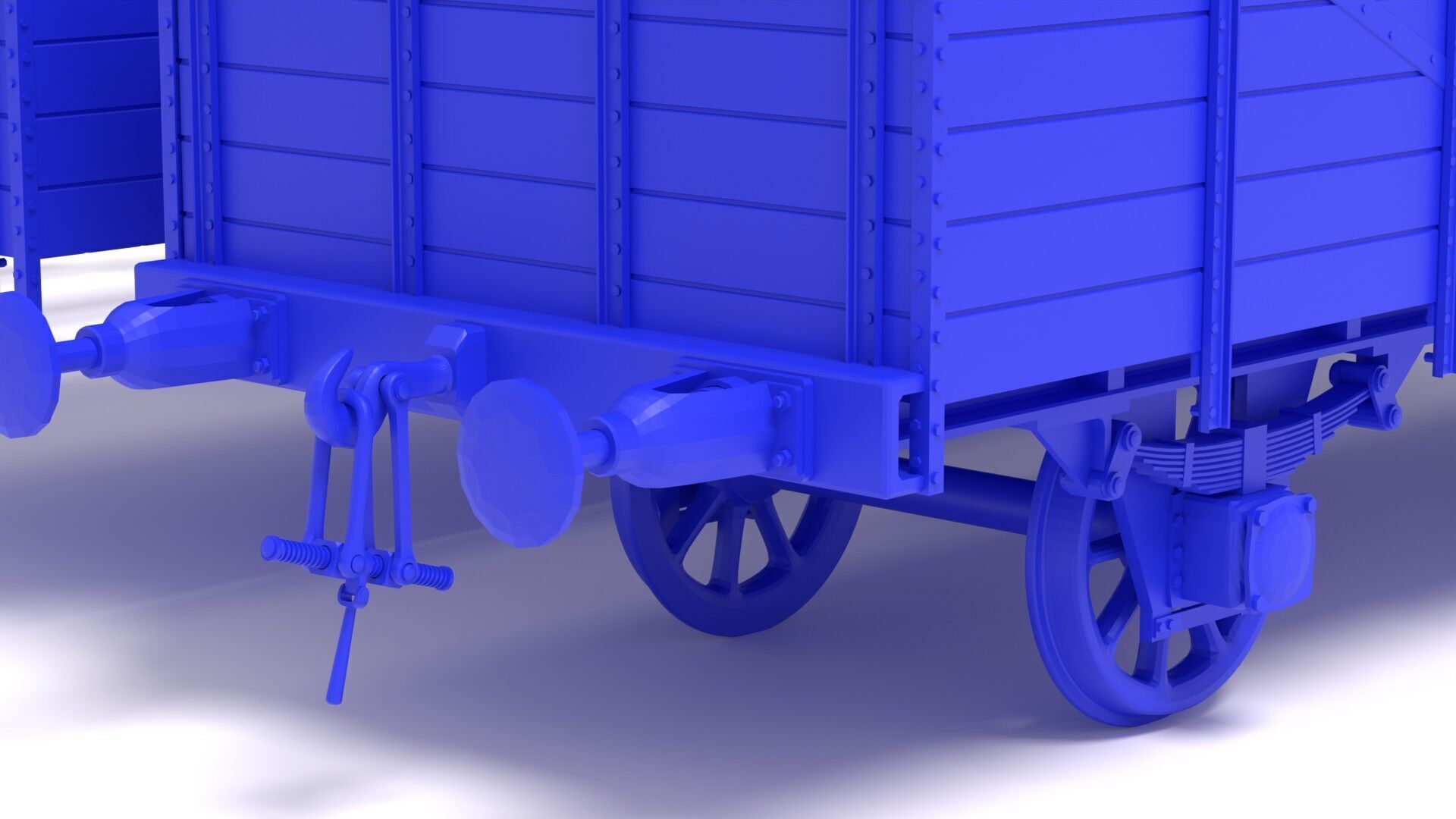 Type GR20 railway wagon - close 3D print model_3