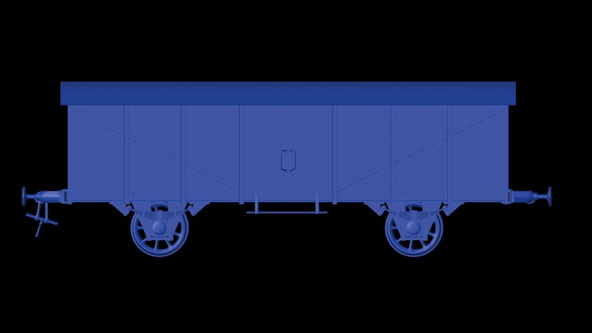 Type GR20 railway wagon - close 3D print model_5