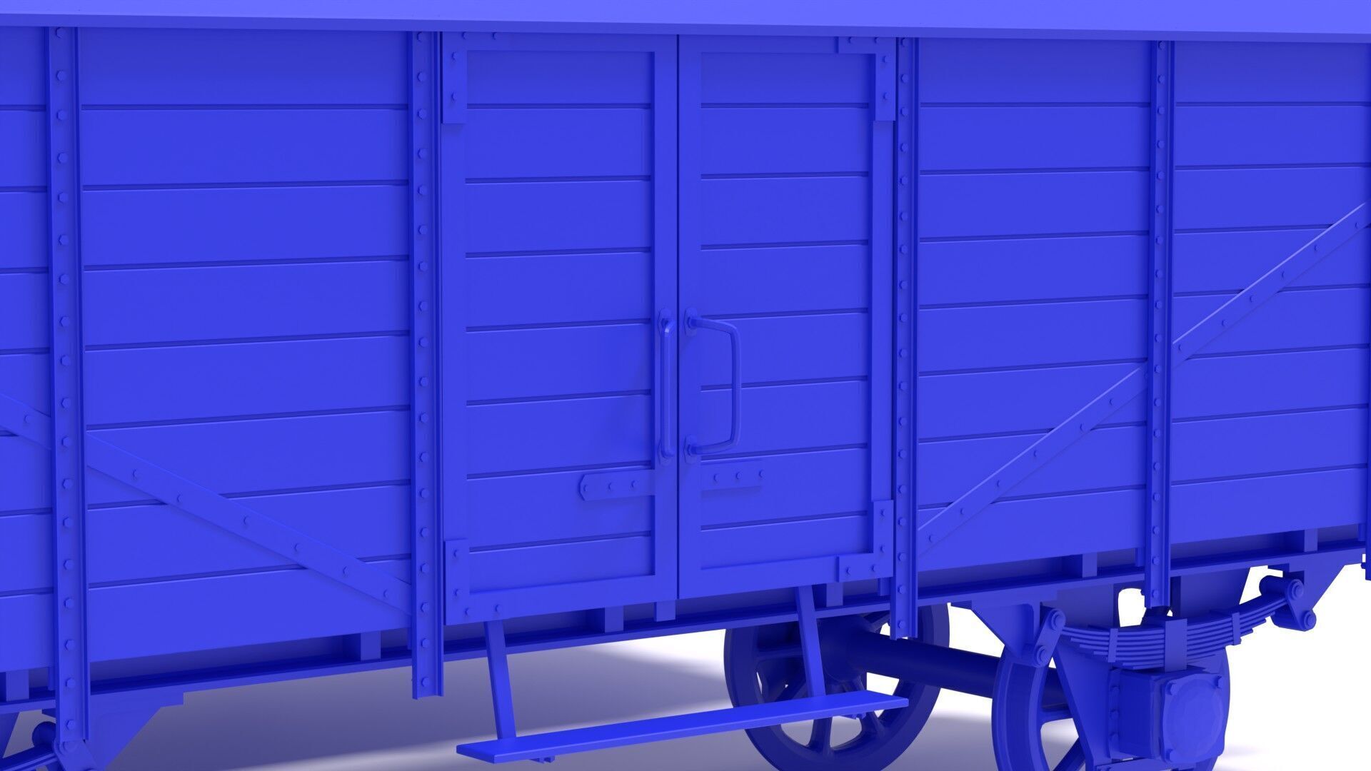 Type GR20 railway wagon - close 3D print model_4