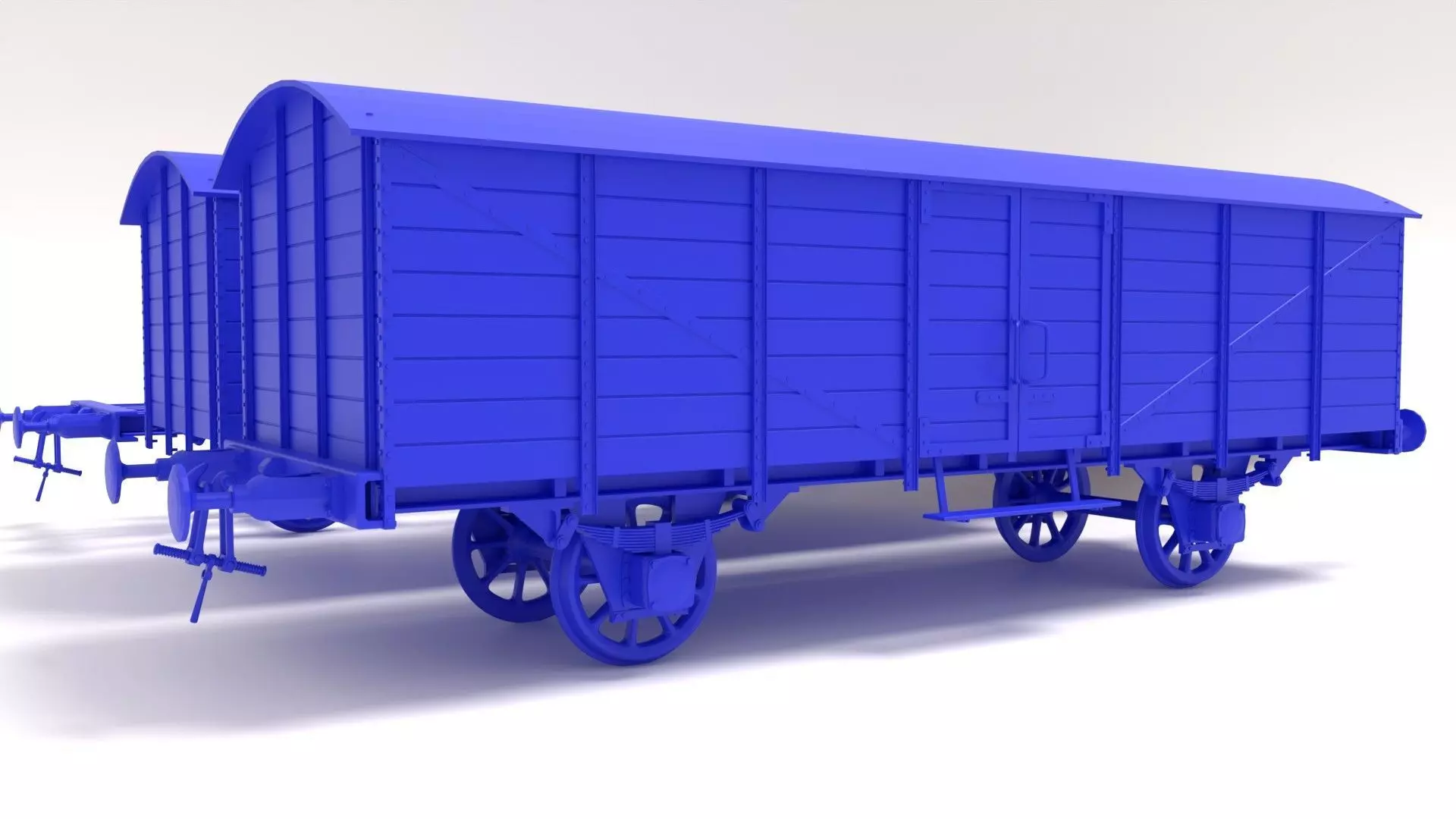 Type GR20 railway wagon - close 3D print model_0