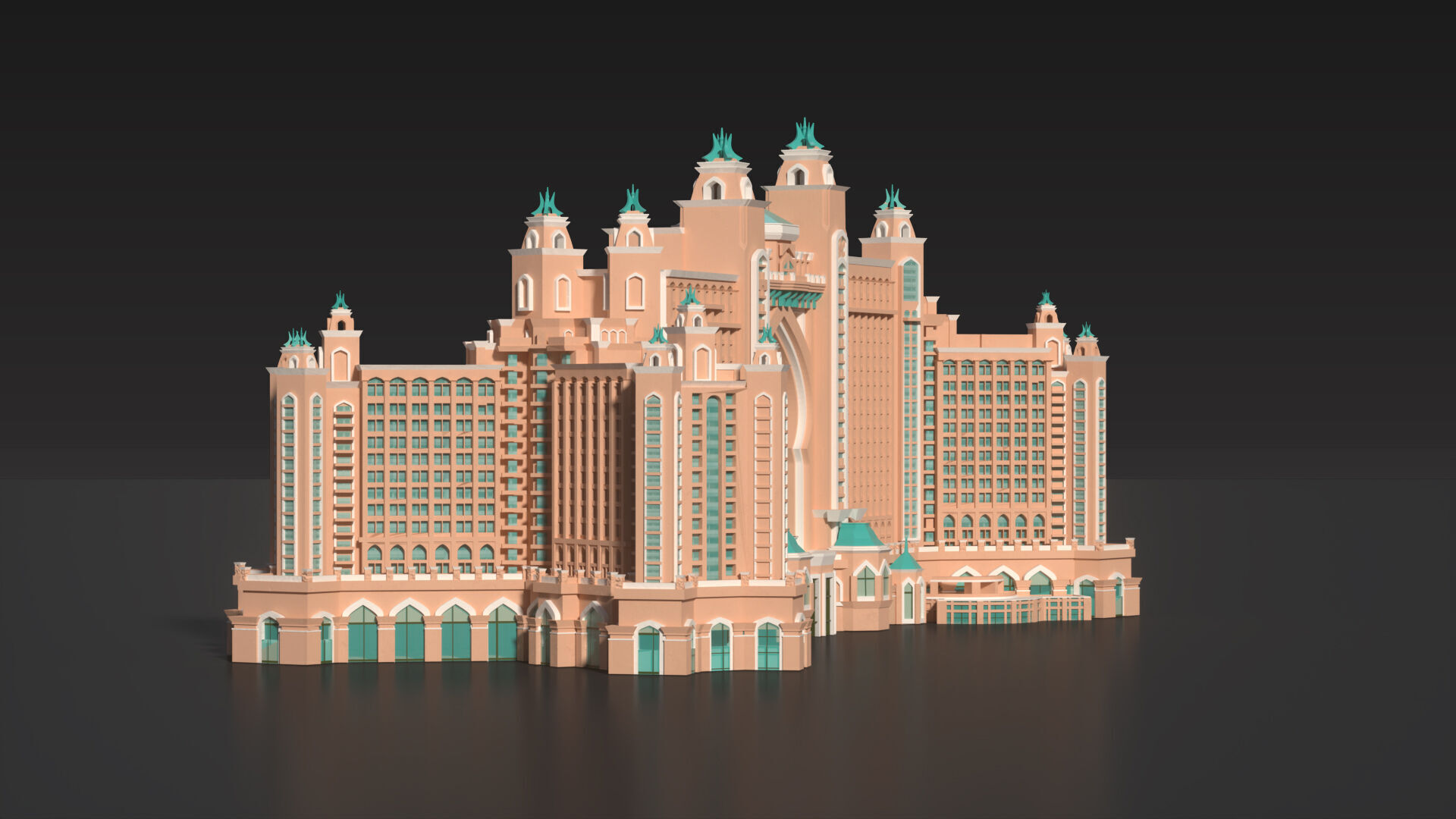 Atlantis Palm Jumeirah 3D model_8