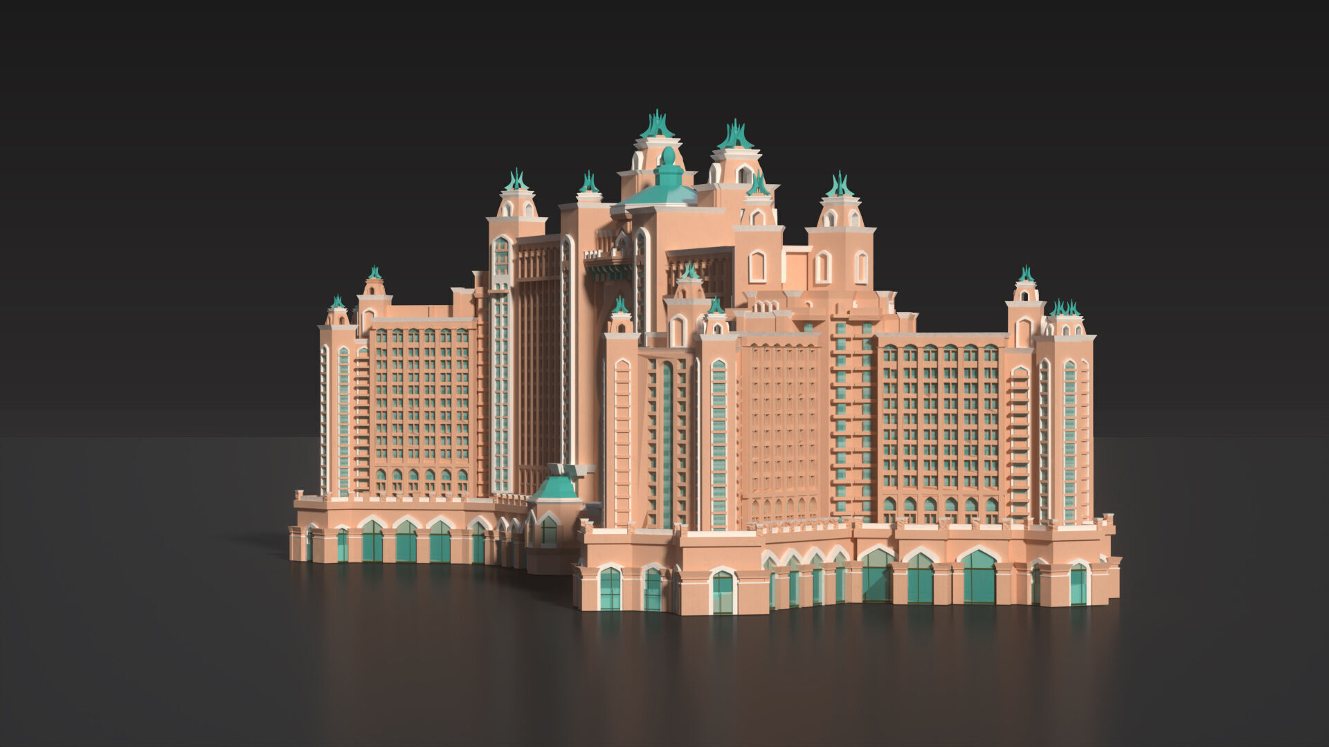 Atlantis Palm Jumeirah 3D model_9