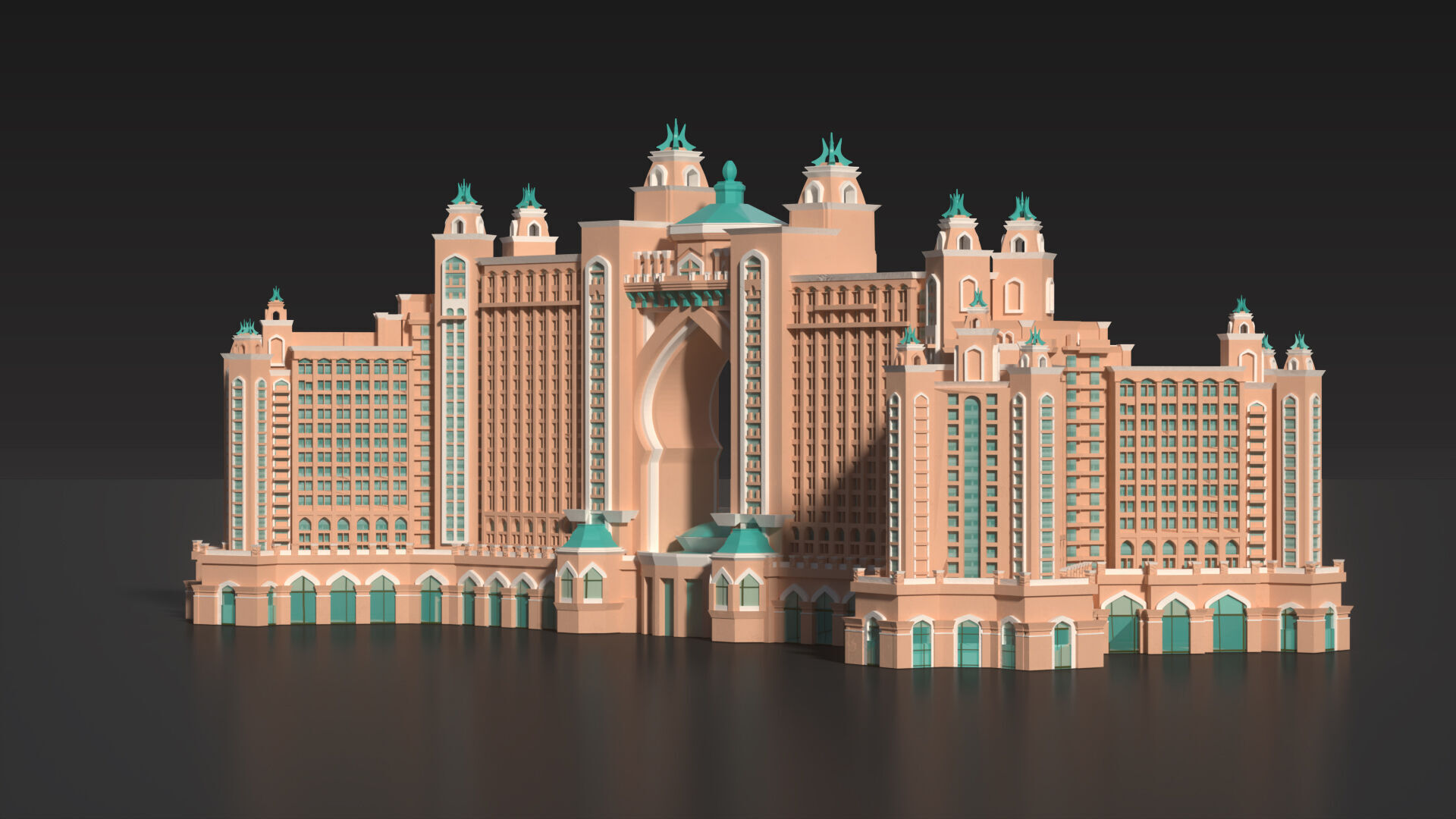 Atlantis Palm Jumeirah 3D model_10