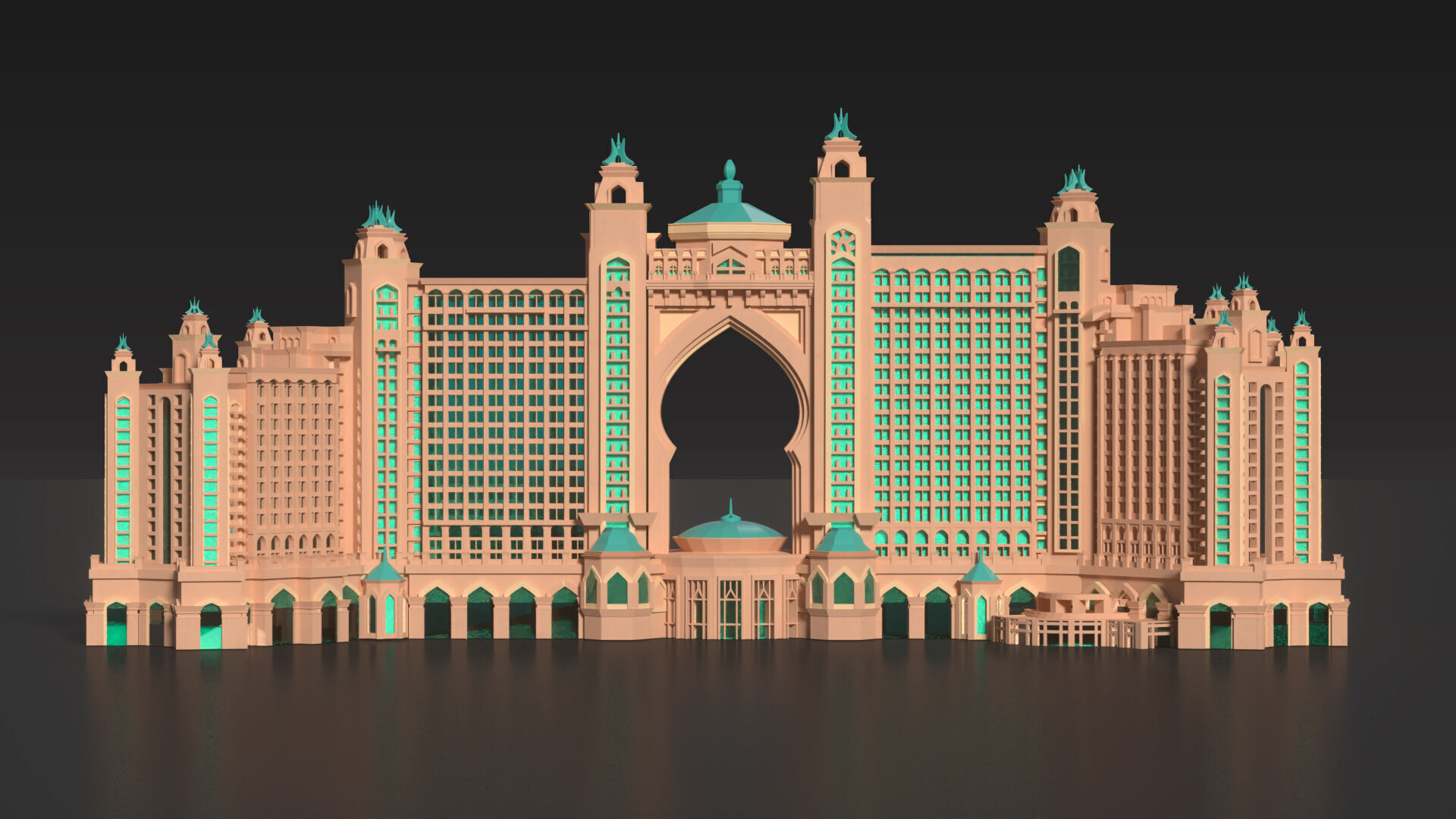 Atlantis Palm Jumeirah 3D model_6