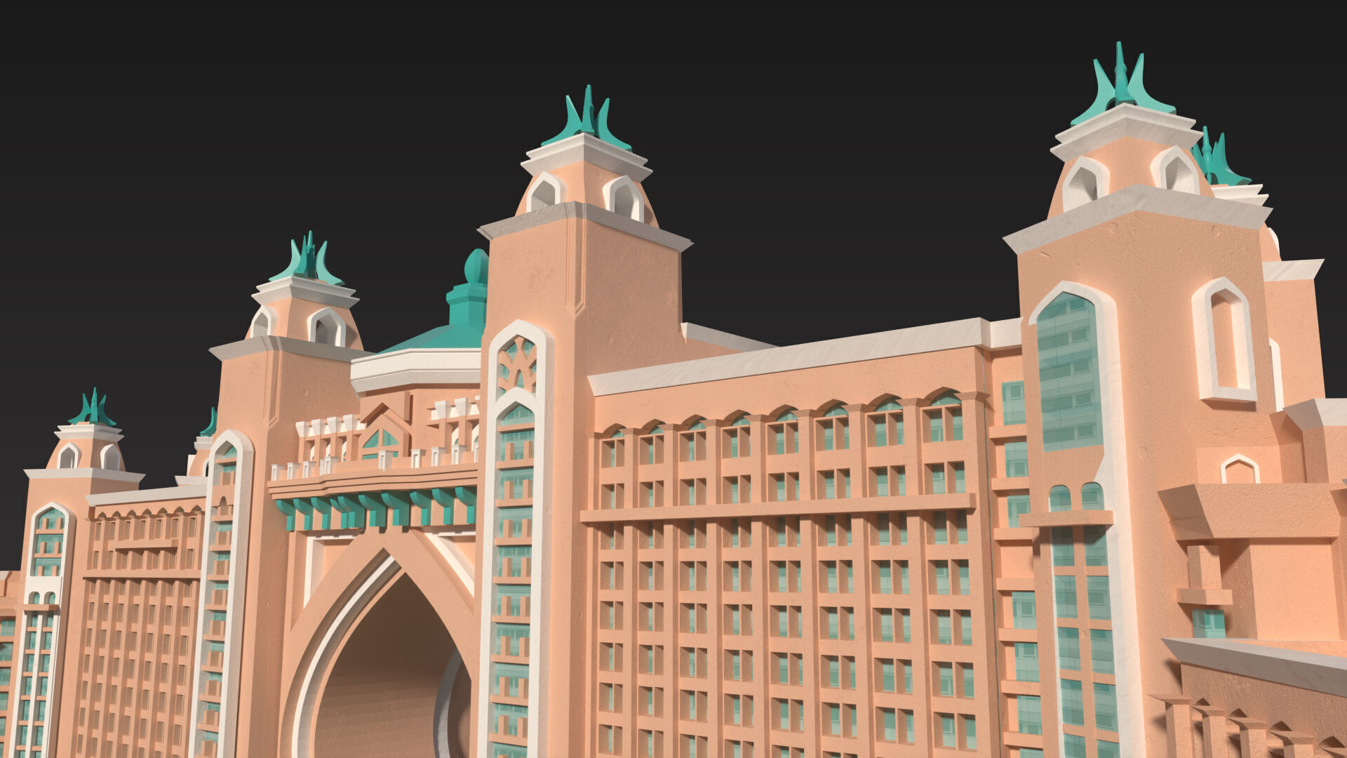 Atlantis Palm Jumeirah 3D model_2