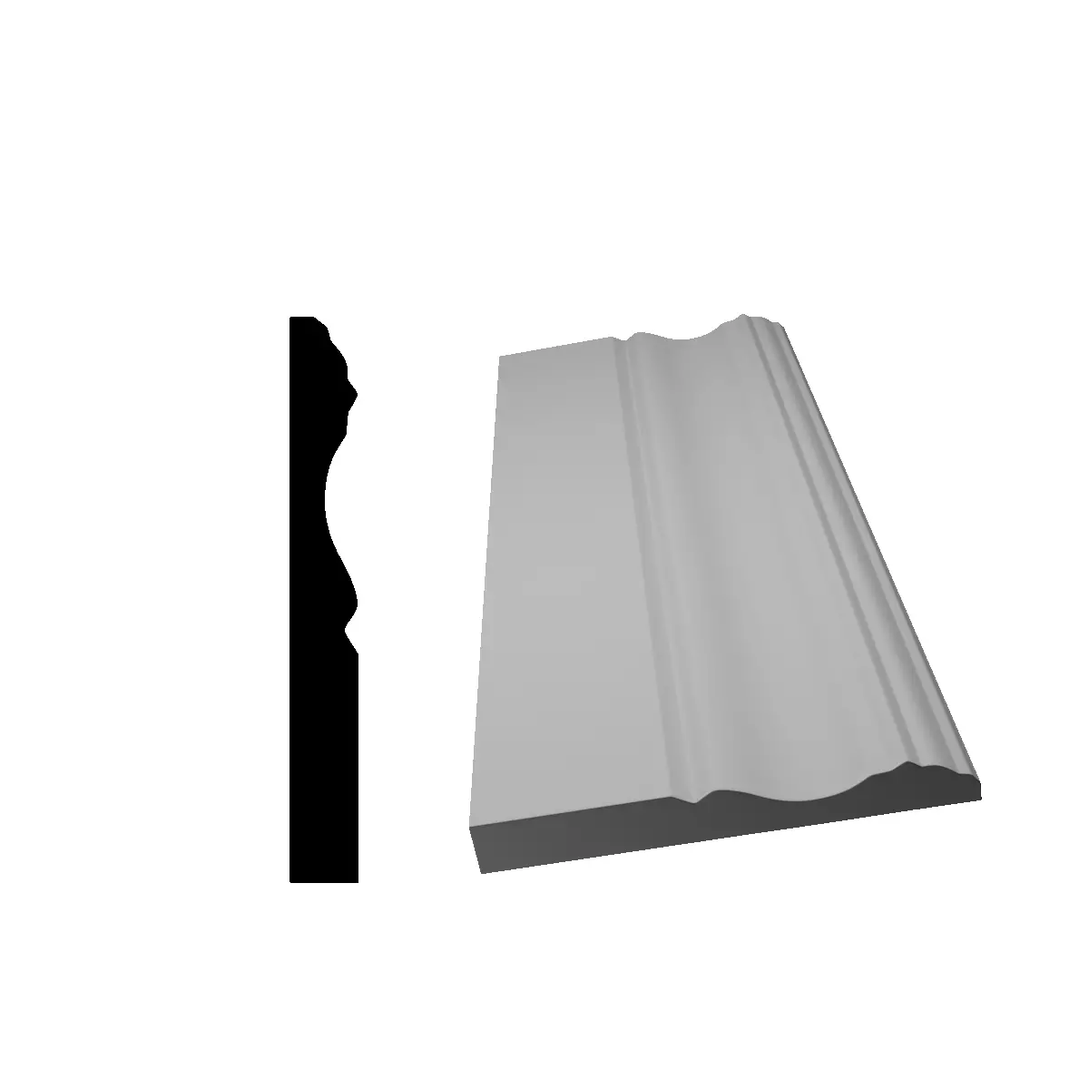 Interior Design - Baseboard 3D model_0