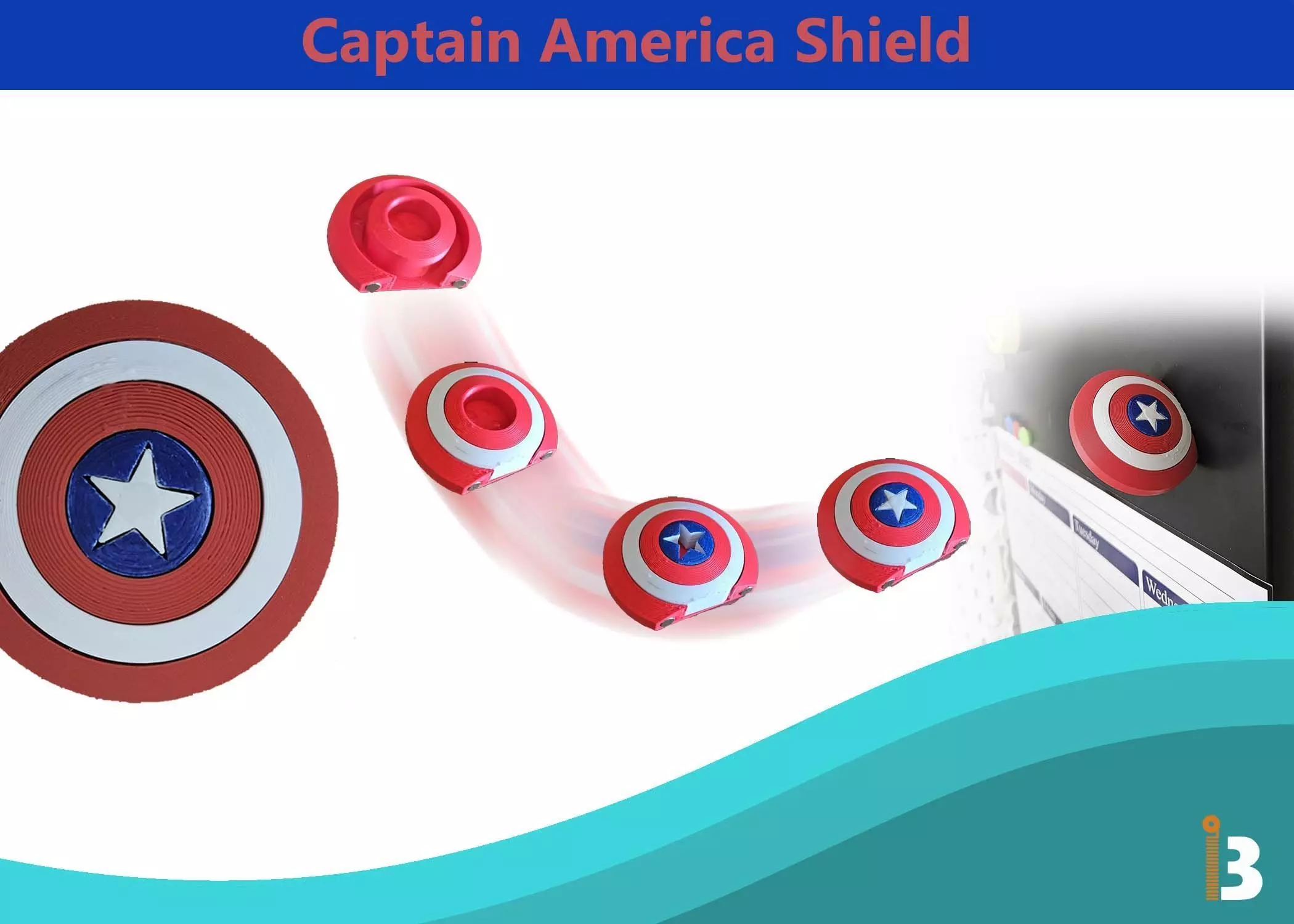 CAPTAIN AMERICA SHIELD 3D print model