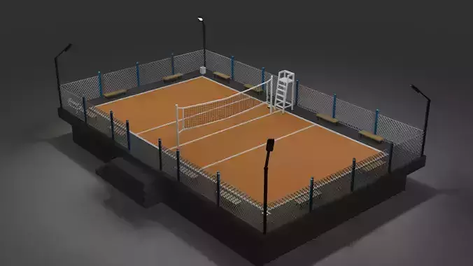 Volleyball Court - Drawing File Available -