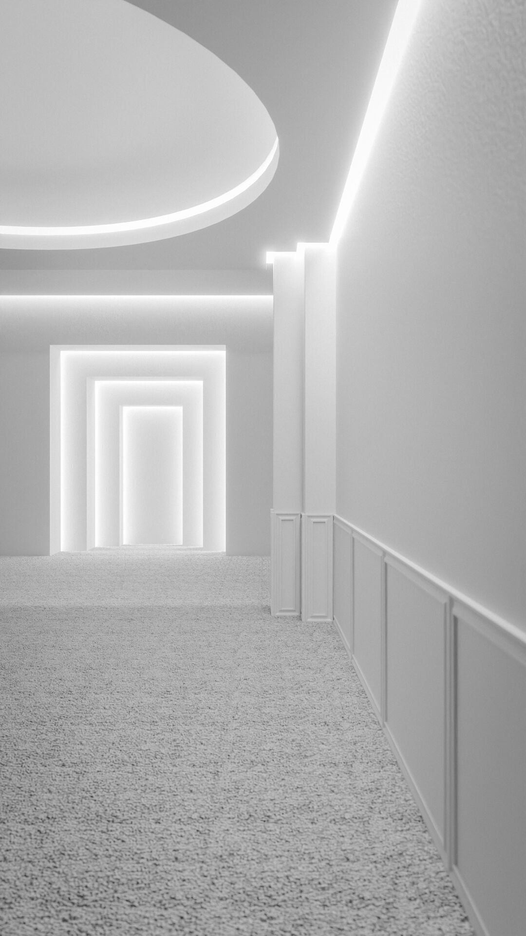 Bright mosque interior 3D model CGTrader