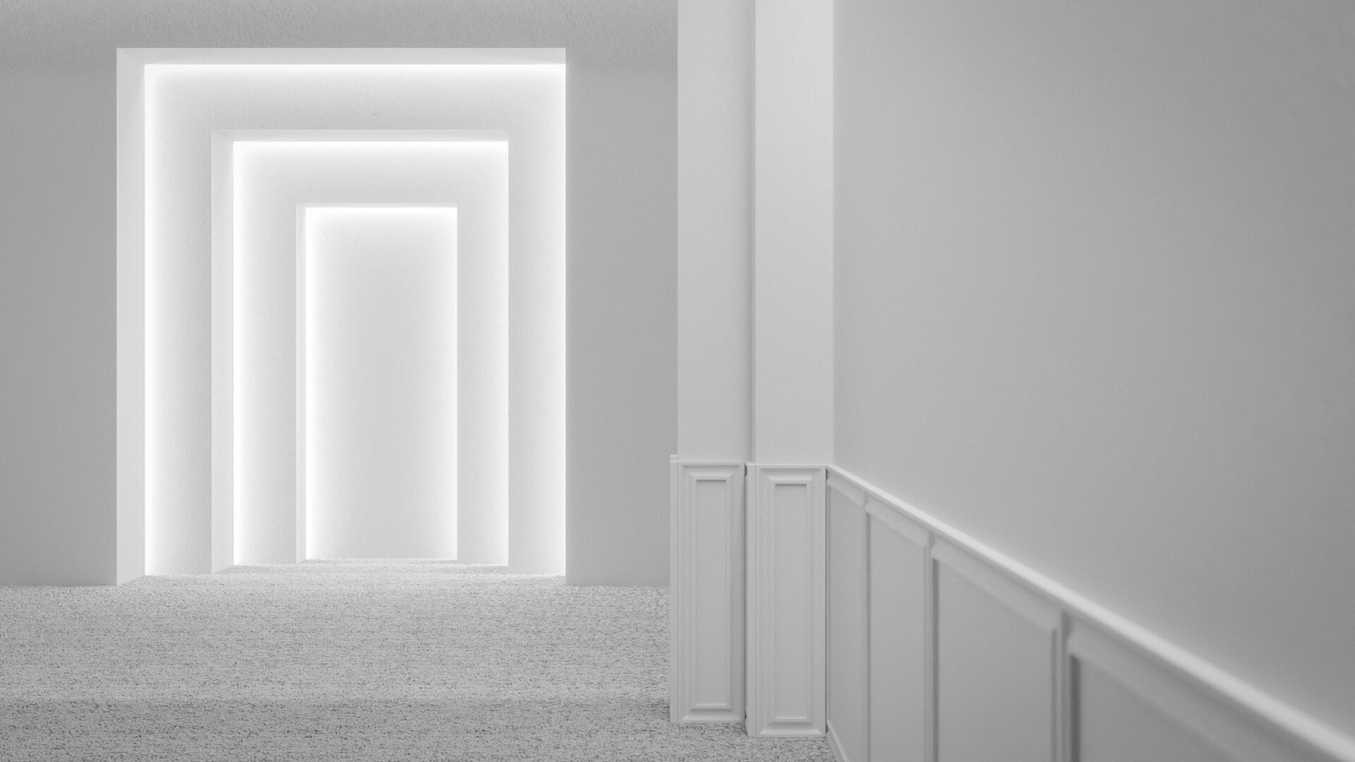 Bright mosque interior 3D model CGTrader