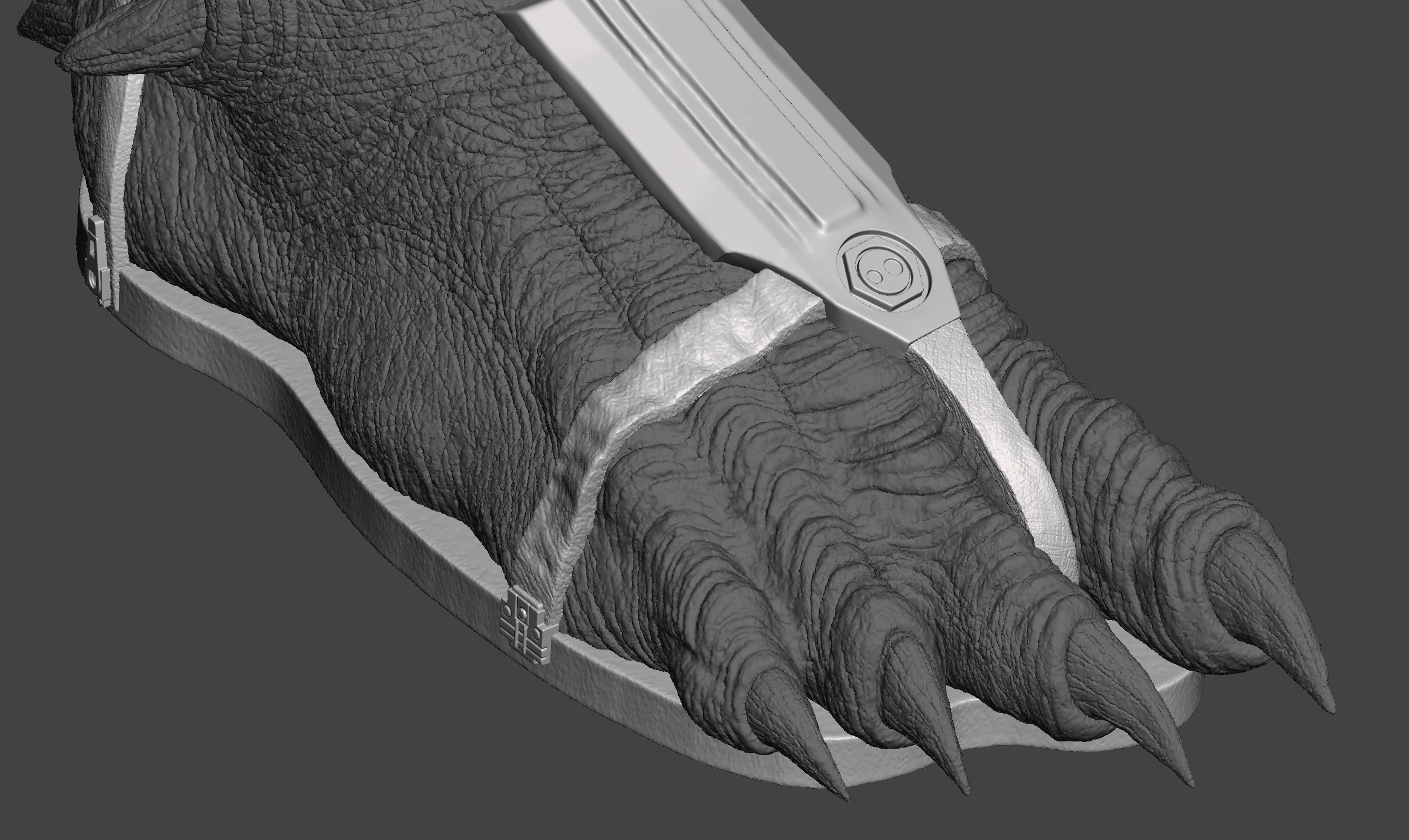 Predator 1987 Jungle Hunter - Reconstructed - Shoes - Sandals   3D print model_3