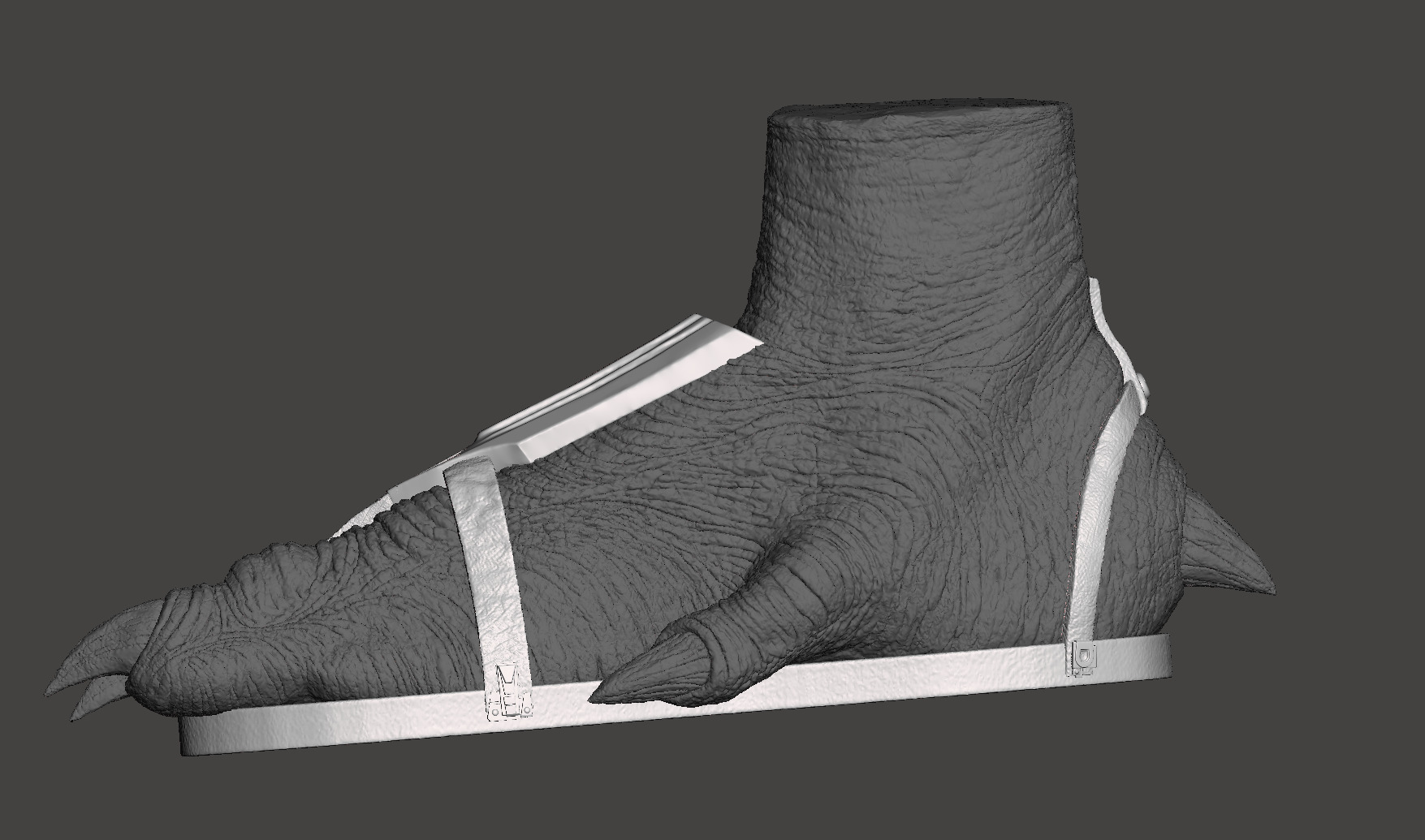 Predator 1987 Jungle Hunter - Reconstructed - Shoes - Sandals   3D print model_22