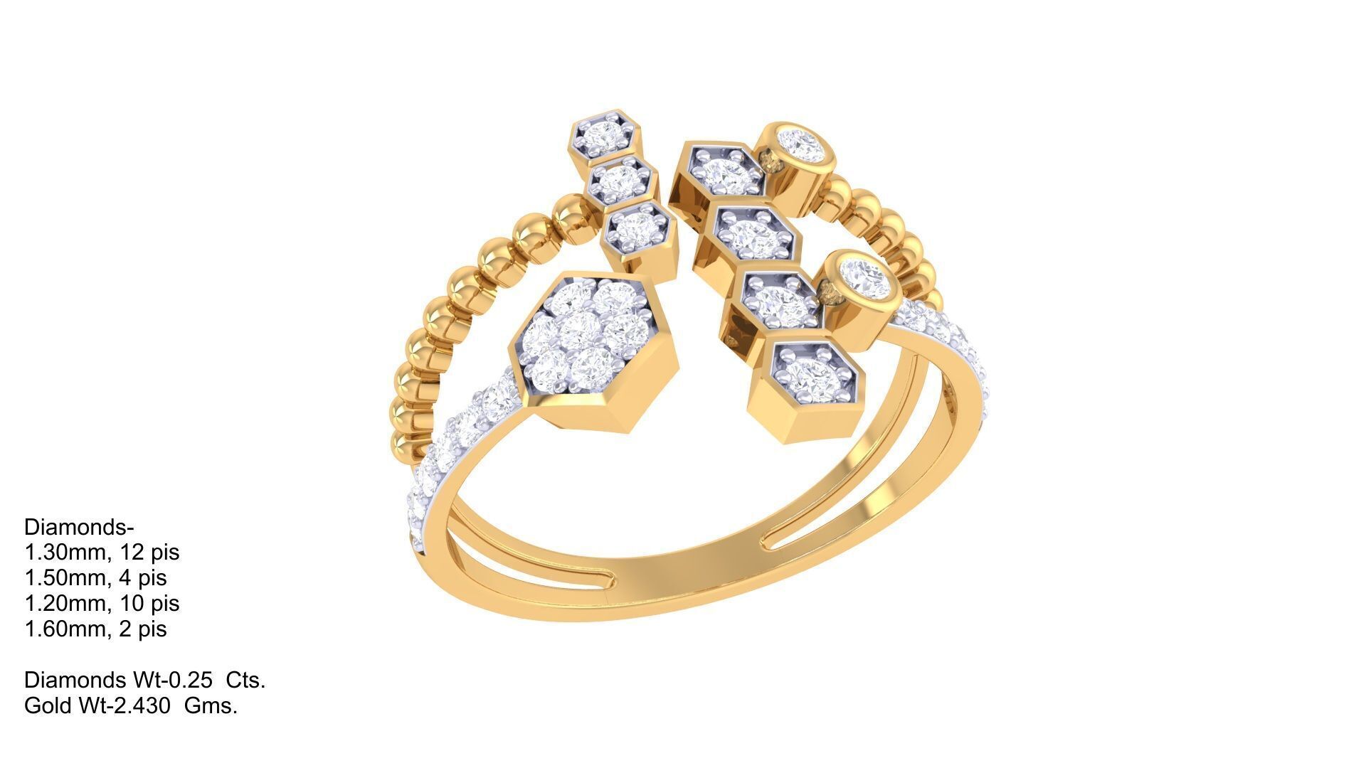 Women Ring MTL 3dm STL OBJ FBX Details 3D print model_2