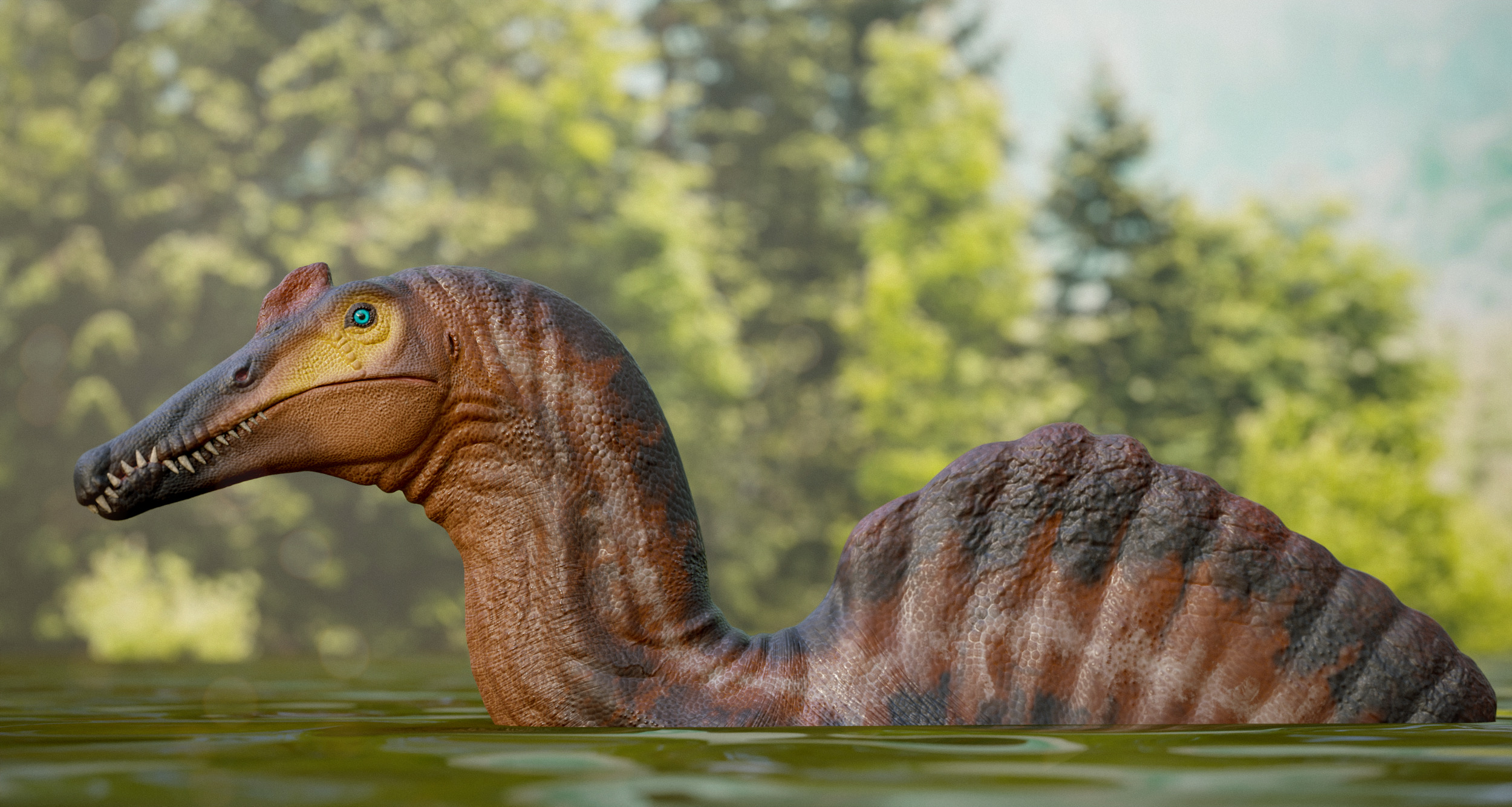 Spinosaurus Low-poly 3D model_3