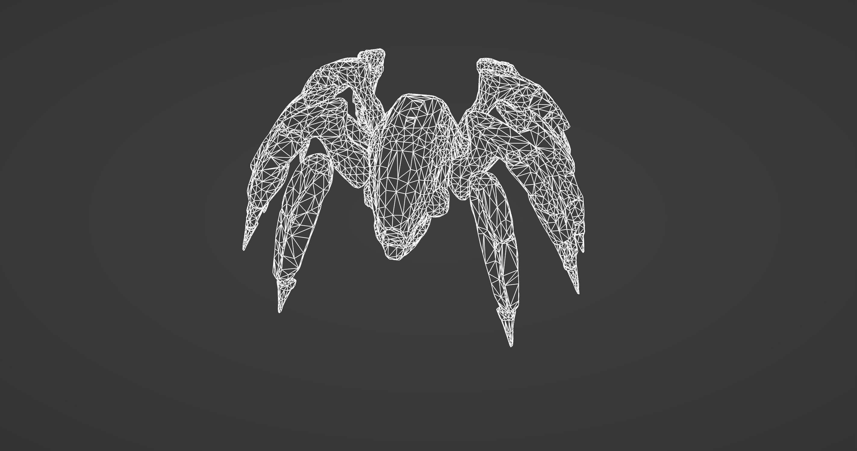 Futuristic Mechanical Spider Robot  3D model_3