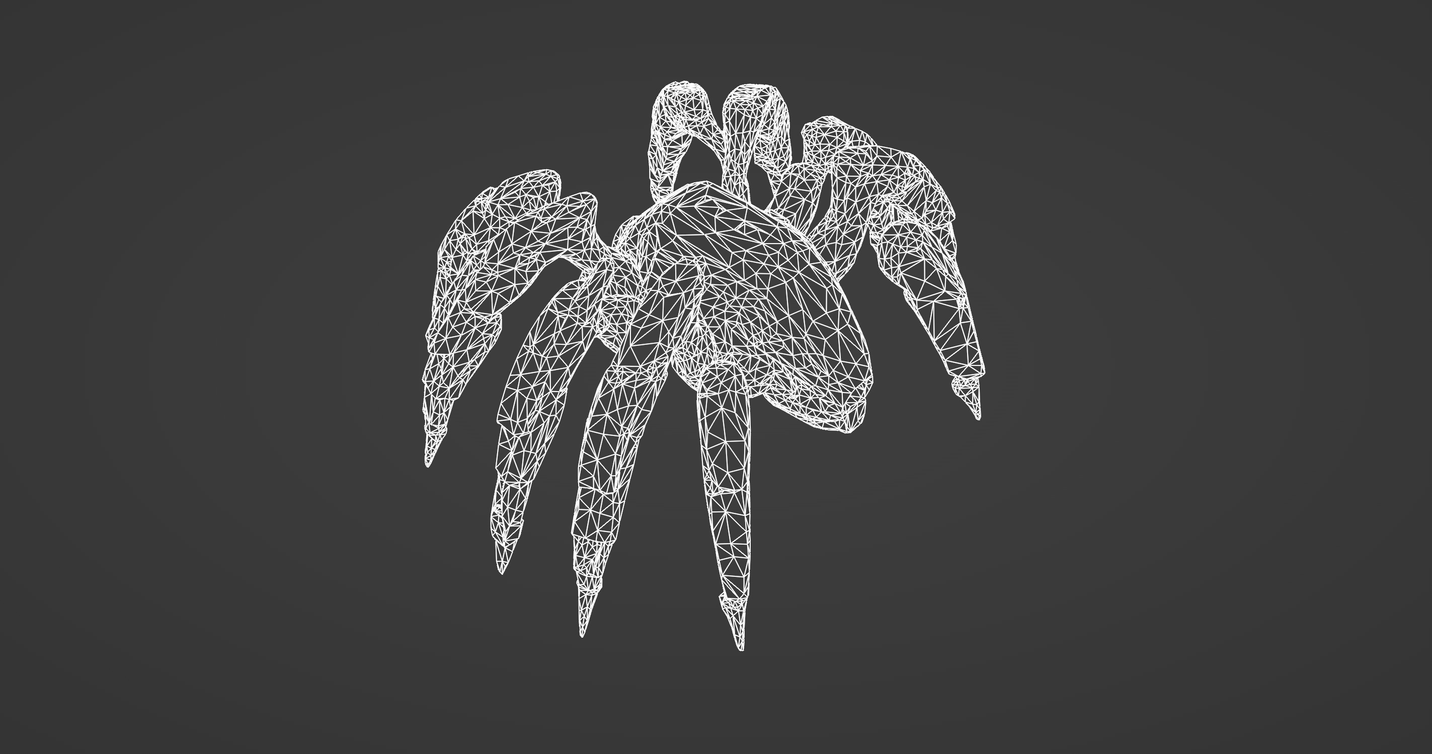 Futuristic Mechanical Spider Robot  3D model_11
