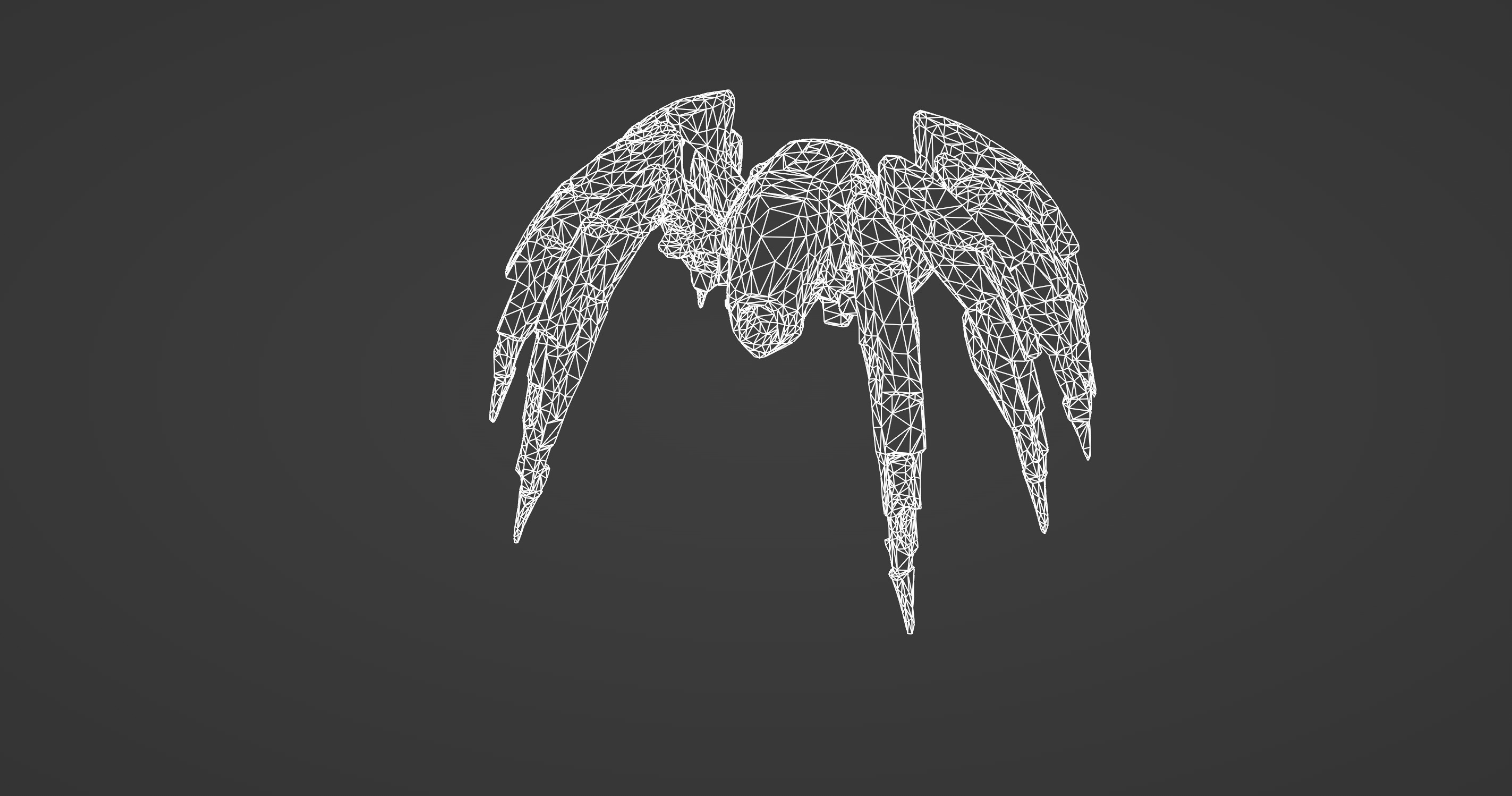 Futuristic Mechanical Spider Robot  3D model_8