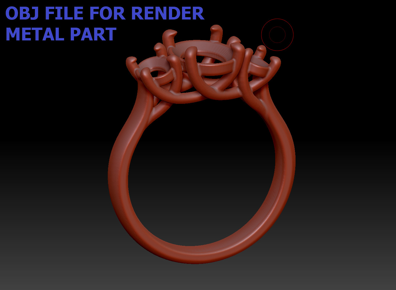 3 Stone Engagement Trellis Ring 9x7 Oval stone 6x4 side gems 3D print model_12