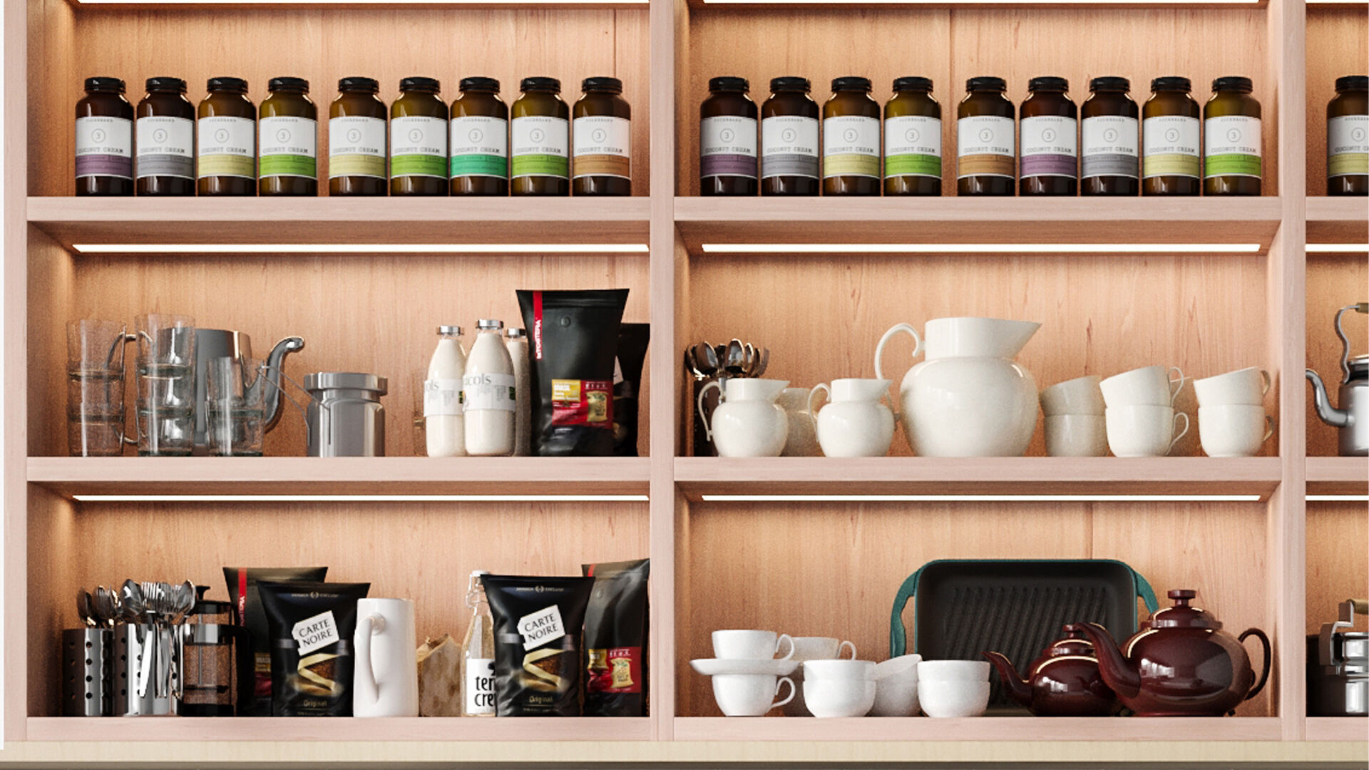 Design of a coffee shop in a shopping mall 3D model_4