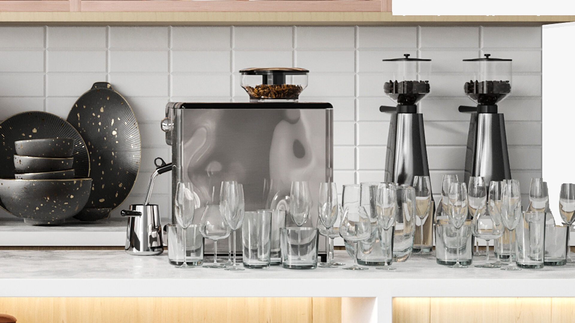 Design of a coffee shop in a shopping mall 3D model_3