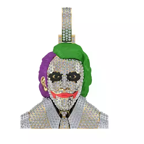 joker pendant 3D print model