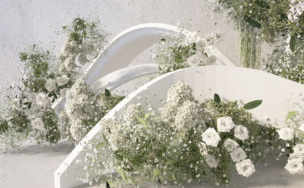 Floristry Fine art display 3D model_2
