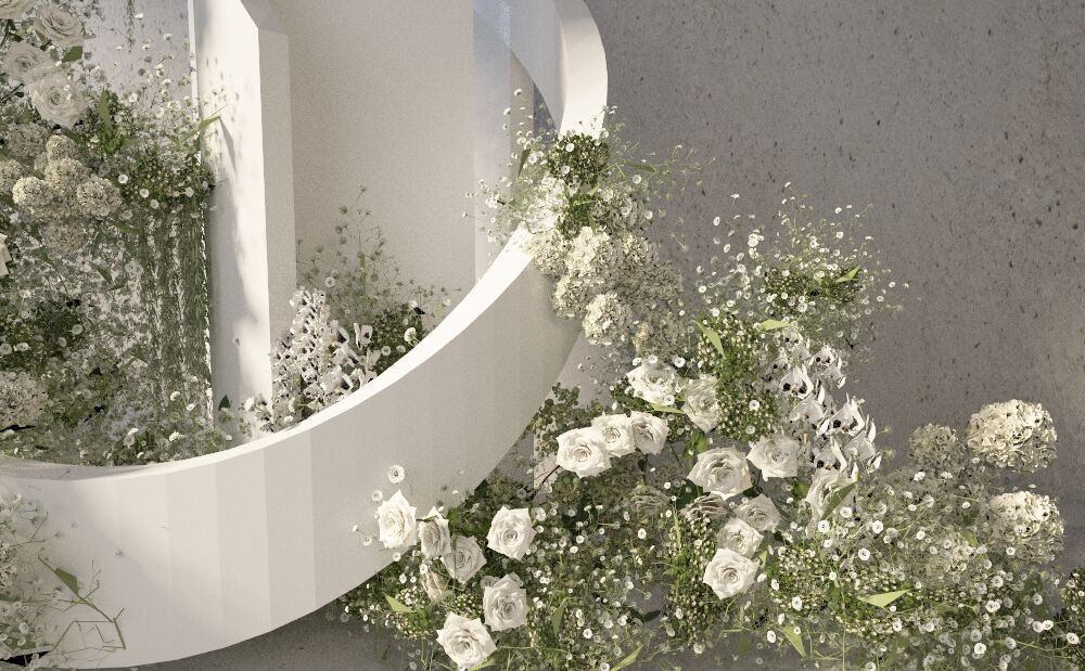 Floristry Fine art display 3D model_5