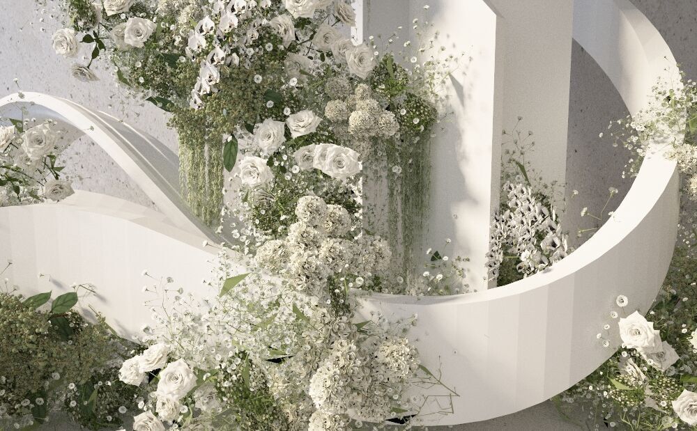 Floristry Fine art display 3D model_1