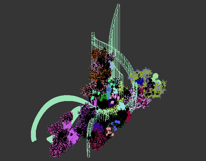 Floristry Fine art display 3D model_4