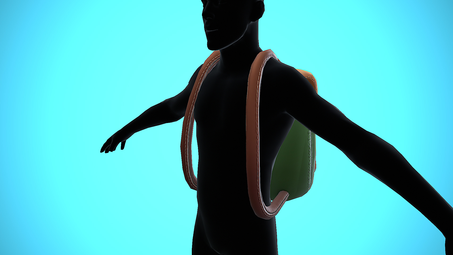 BACKPACK 02 CARTOON STYLIZED Low-poly 3D model_6