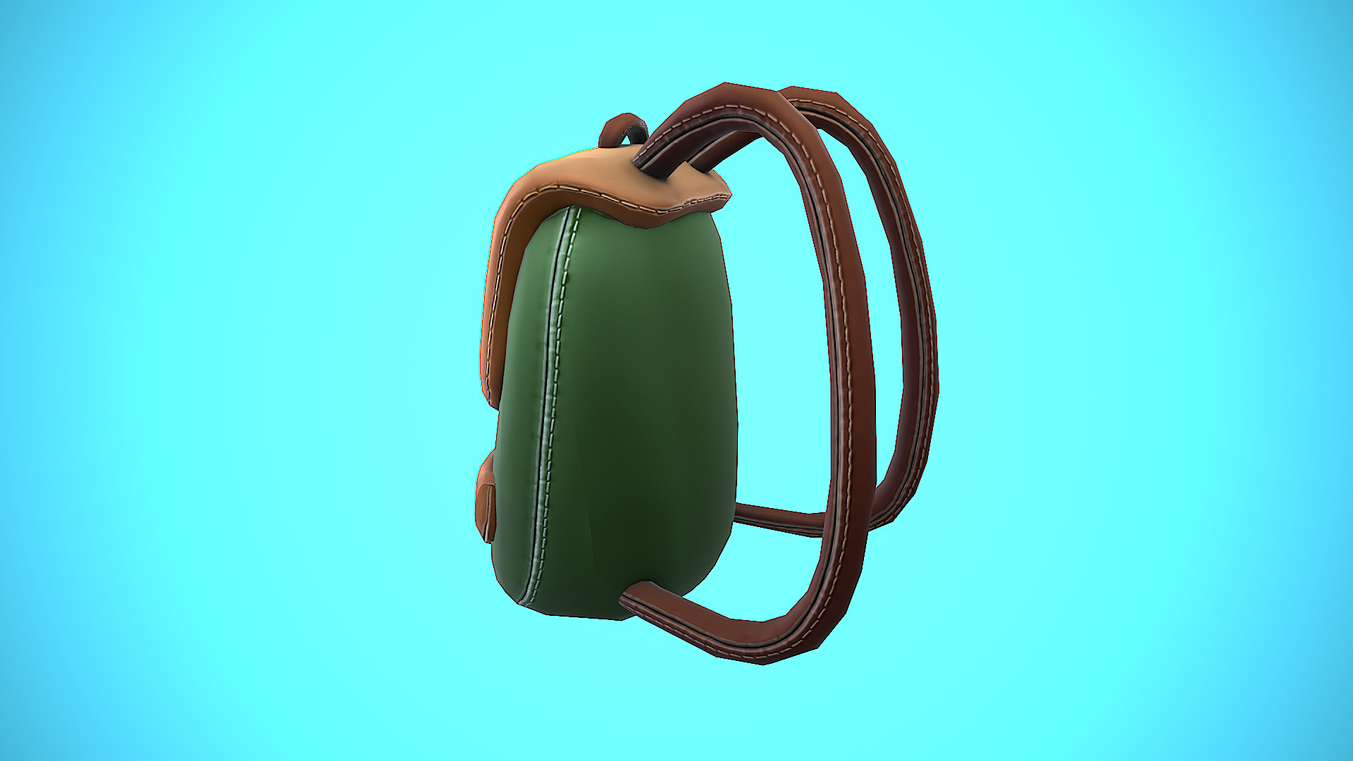 BACKPACK 02 CARTOON STYLIZED Low-poly 3D model_12