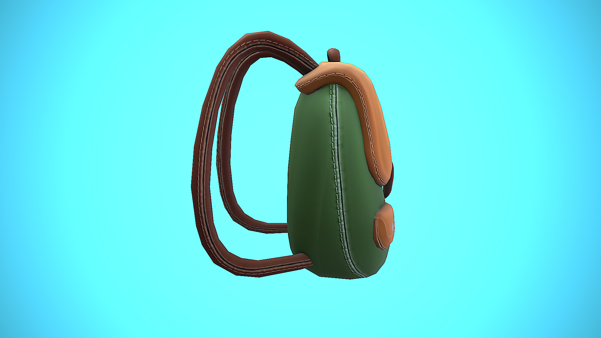 BACKPACK 02 CARTOON STYLIZED Low-poly 3D model_10