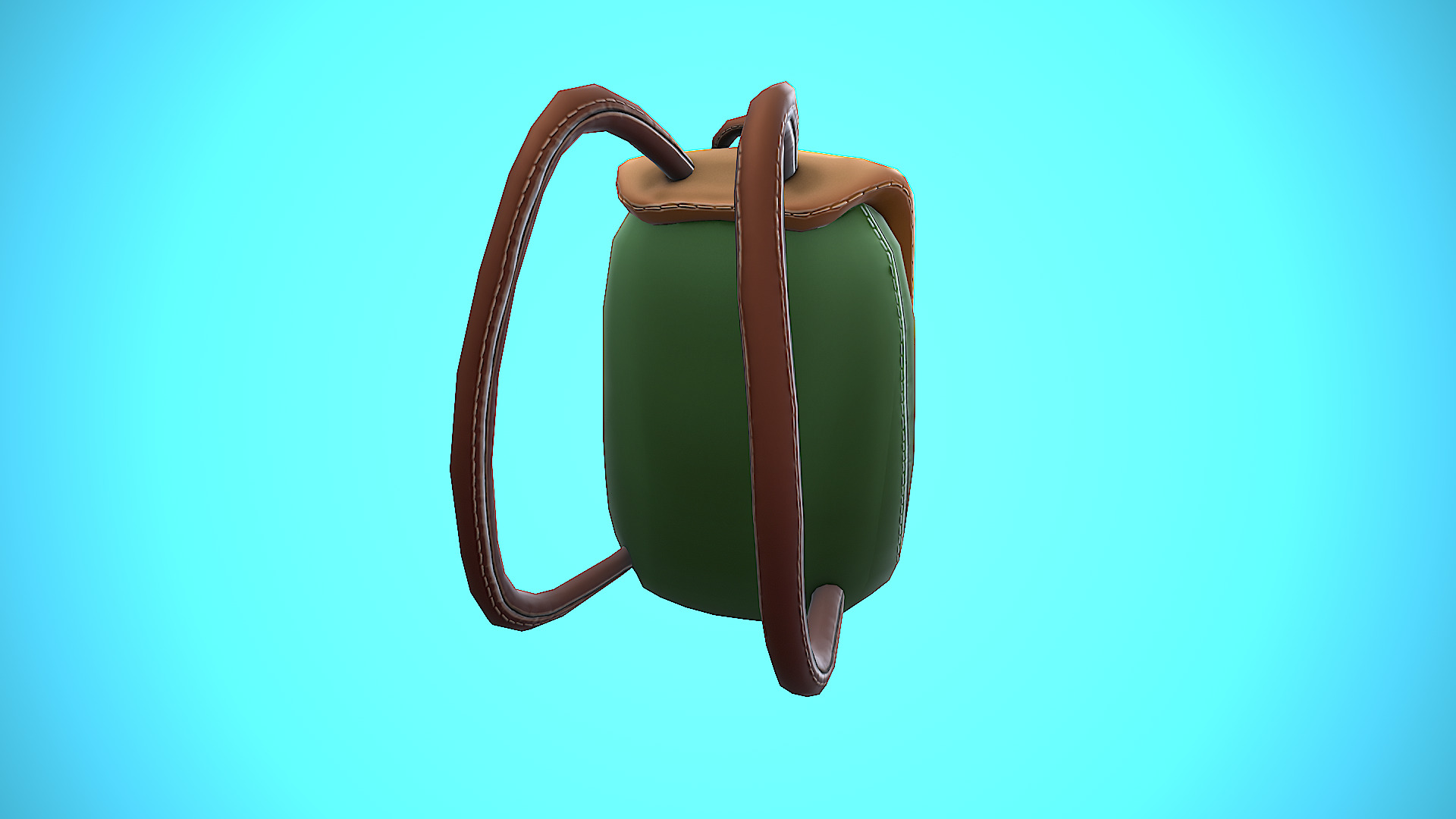 BACKPACK 02 CARTOON STYLIZED Low-poly 3D model_11