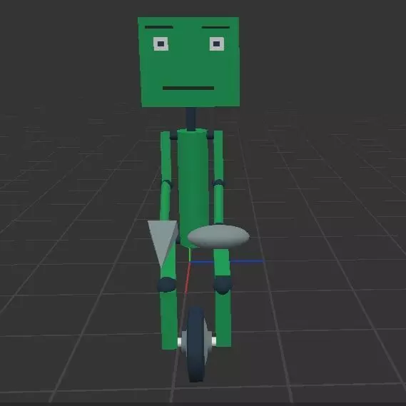 Electric robot  Low-poly 3D model_0