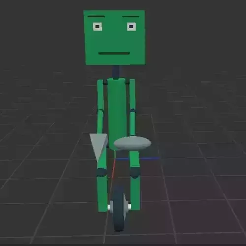 Electric robot  Low-poly 3D model