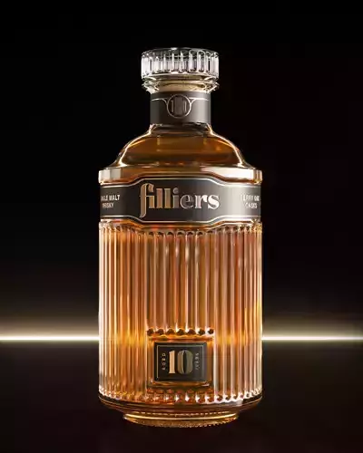 Filliers Bottle Alcohol Whiskey 3D model