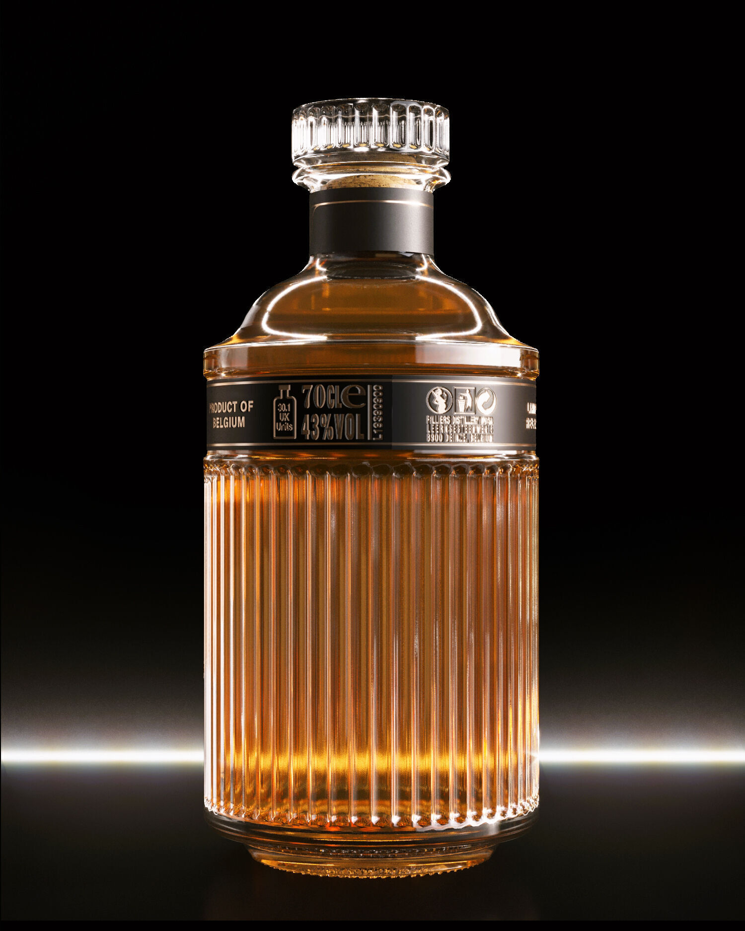 Filliers Bottle Alcohol Whiskey 3D model_3