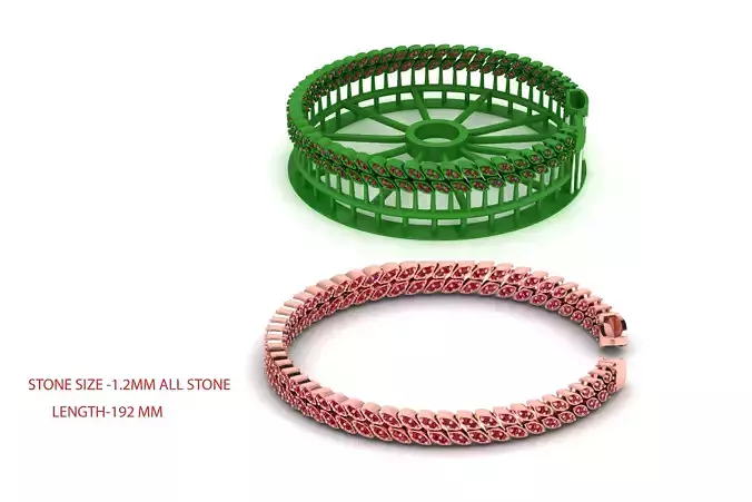 6MM PEARL CUBAN BRACELET OR CHAIN OR NECKLACE 3D print model